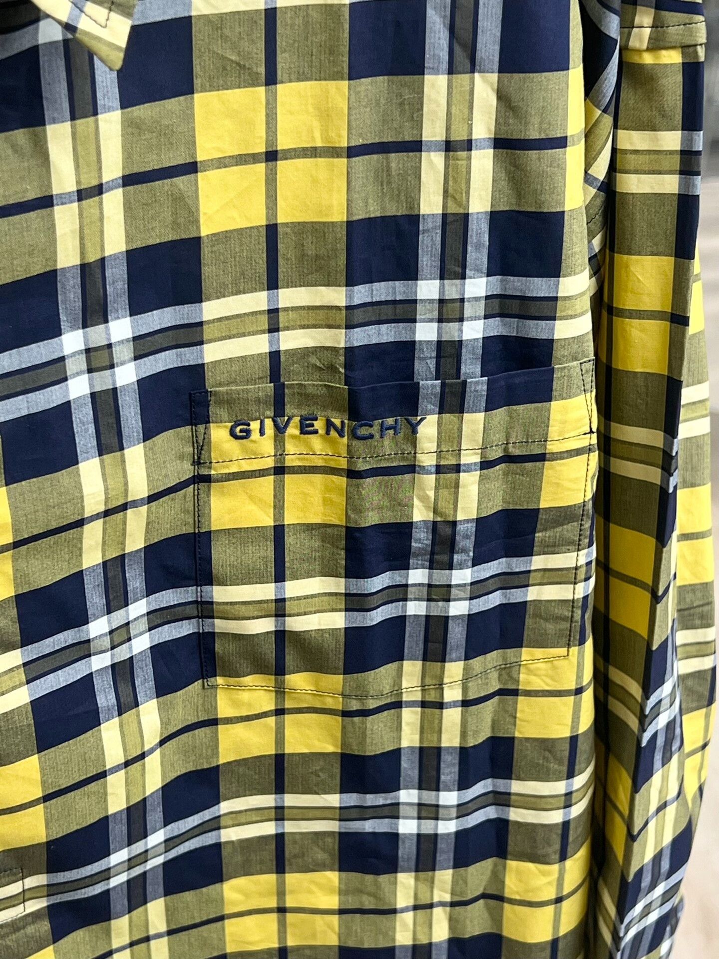 Givenchy Givenchy Plaid Yellow Shirt s Men Size US S / EU 44-46 / 1 - 3 Thumbnail