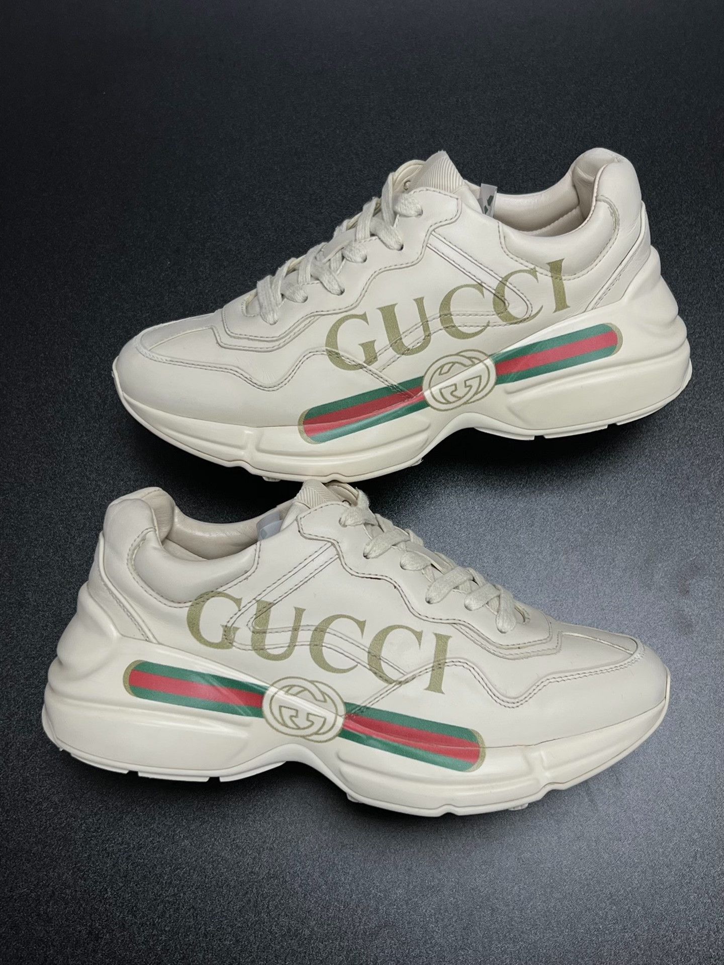 Gucci Gucci Retro White Lowtop Sneakers us_6-5 Women Size US 6.5 / IT 36.5 - 5 Thumbnail