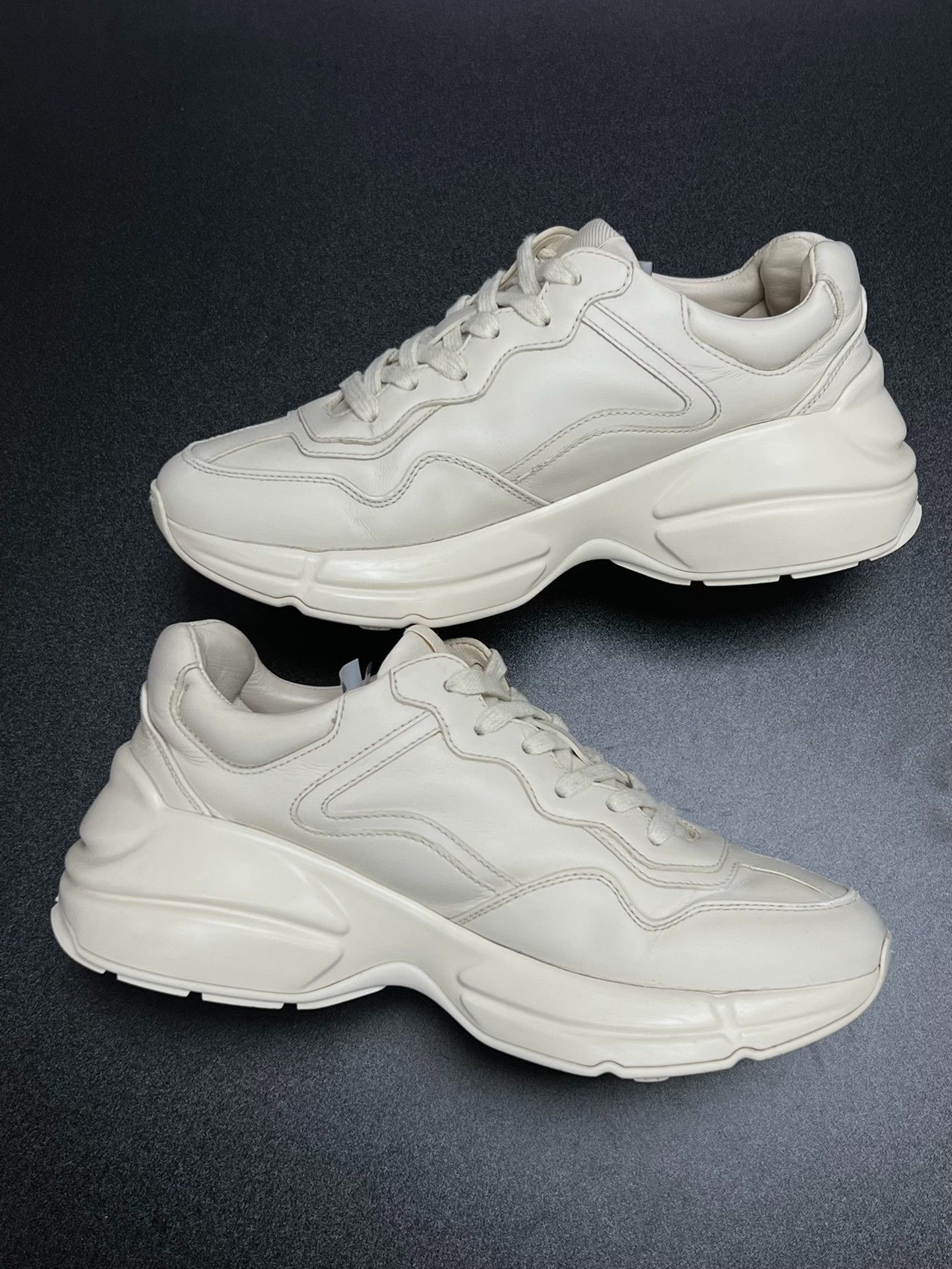 Gucci Gucci Retro White Lowtop Sneakers us_6-5 Women Size US 6.5 / IT 36.5 - 6 Thumbnail