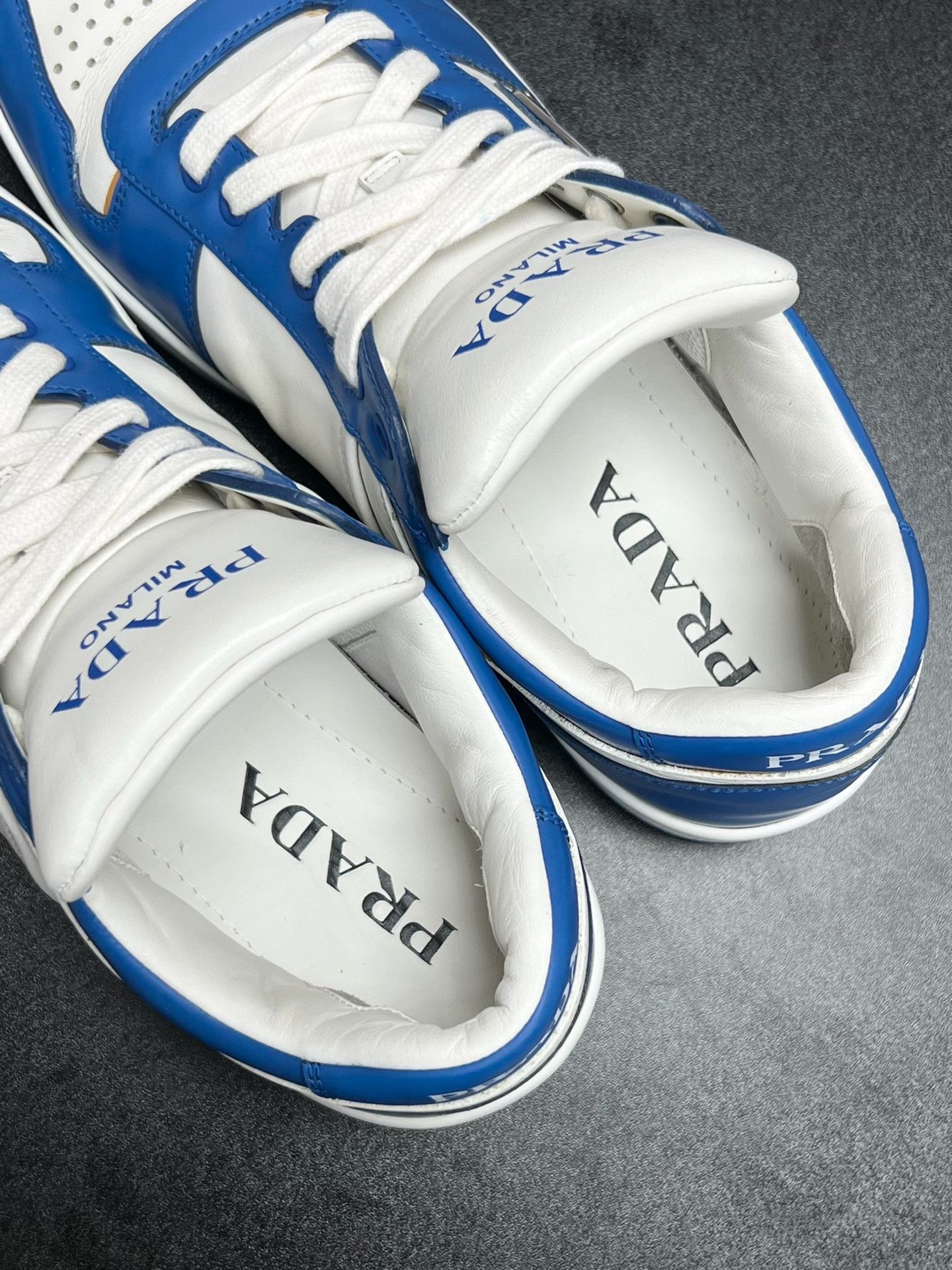 Prada Prada Down Blue Lowtop Sneakers 7.5 Men Size US 7.5 / EU 40-41 - 4 Thumbnail