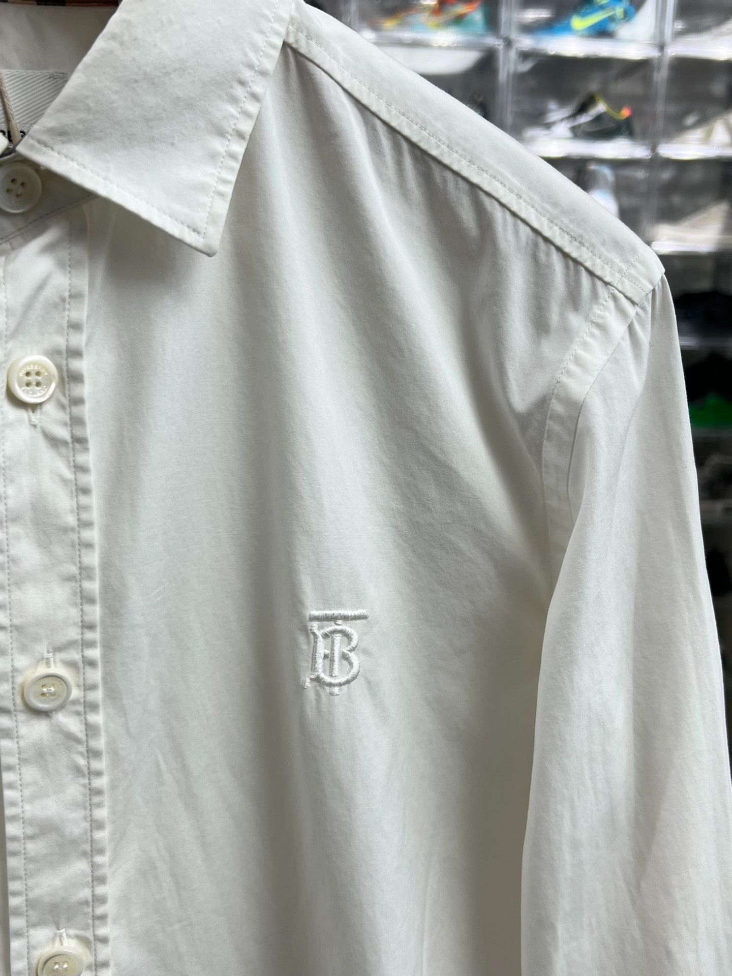 Burberry Burberry Retro Embroidered White Shirt s Men Size US S / EU 44-46 / 1 - 3 Thumbnail