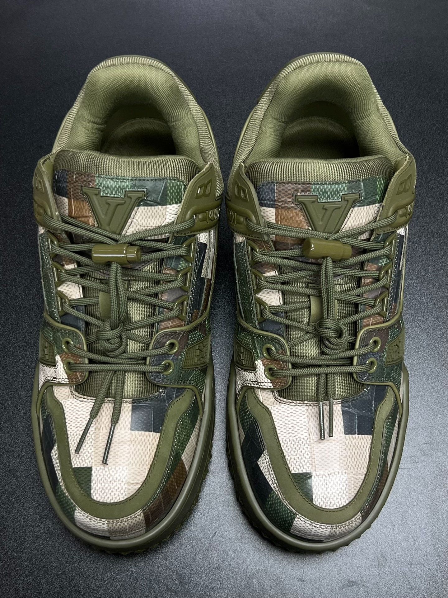 Louis Vuitton Louis Vuitton Training Camo Green Lowtop Sneakers 8 Men Size US 8 / EU 41 - 3 Thumbnail