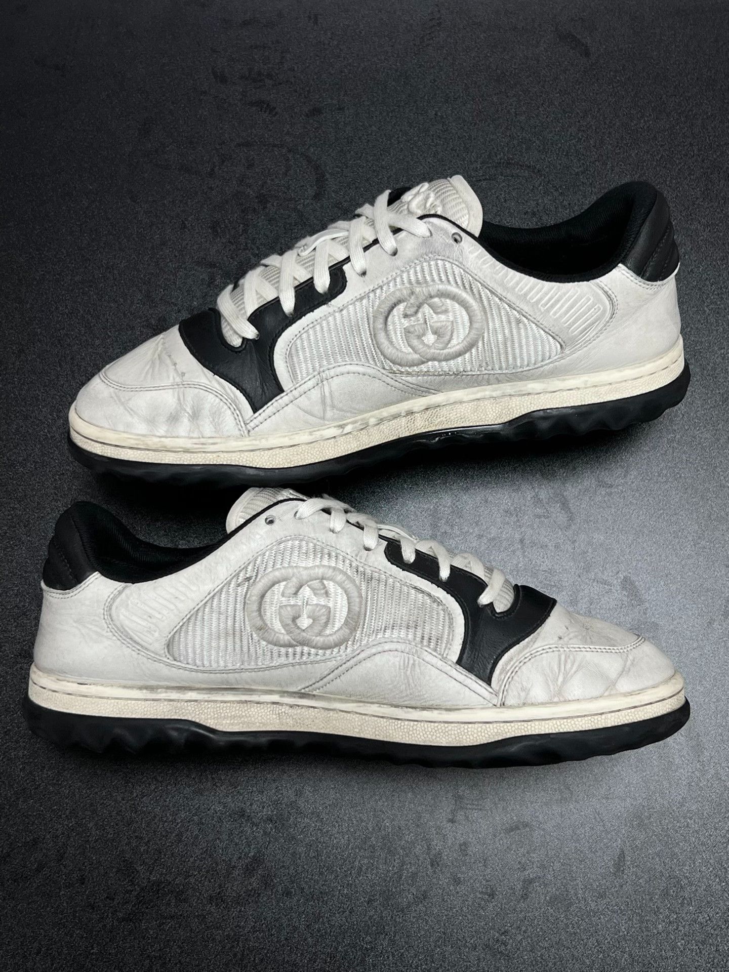 Gucci Gucci Distressed Black Lowtop Sneakers 6.5 Men Size US 6.5 / EU 39-40 - 6 Thumbnail