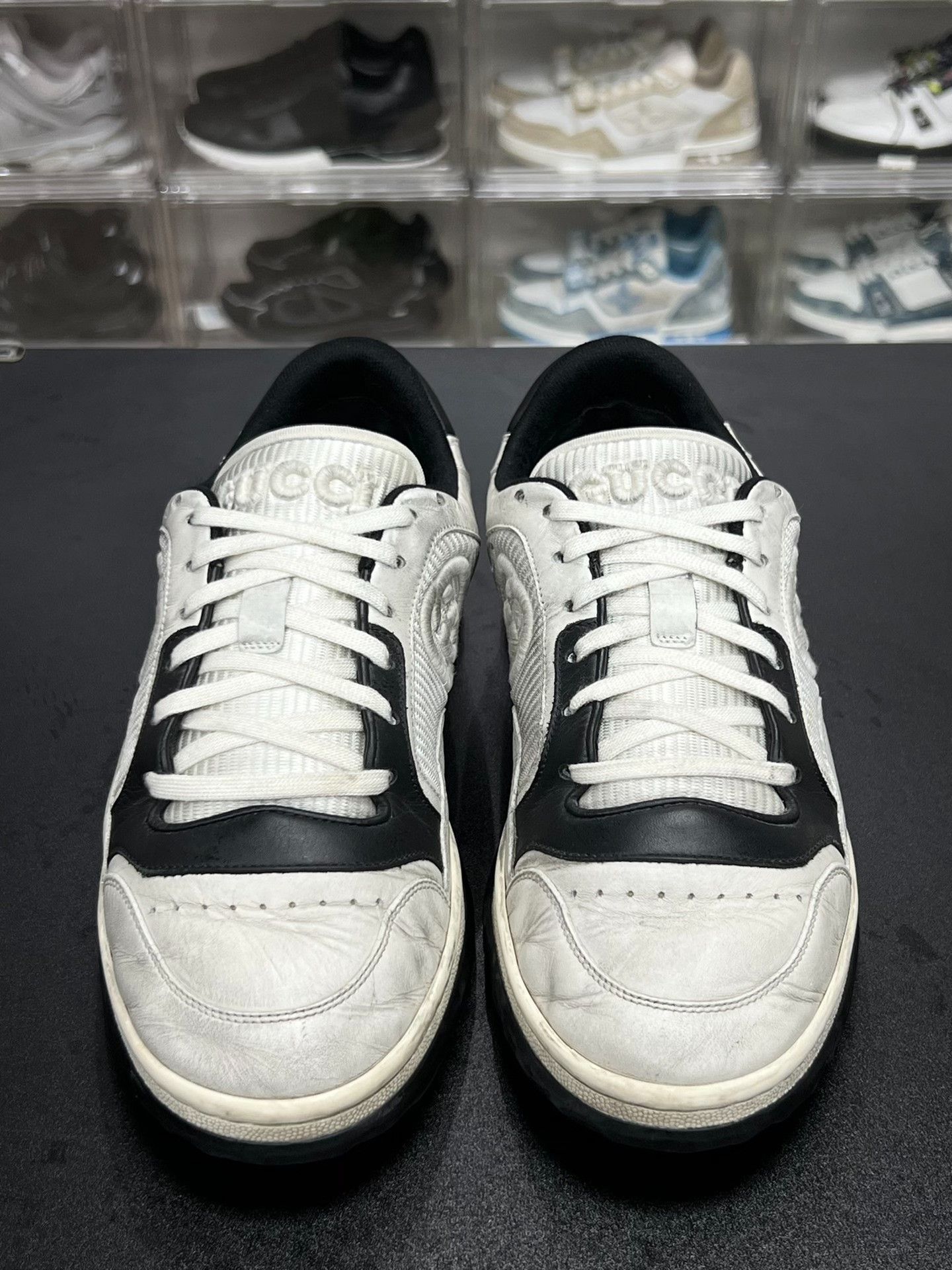 Gucci Gucci Distressed Black Lowtop Sneakers 6.5 Men Size US 6.5 / EU 39-40 - 2 Thumbnail
