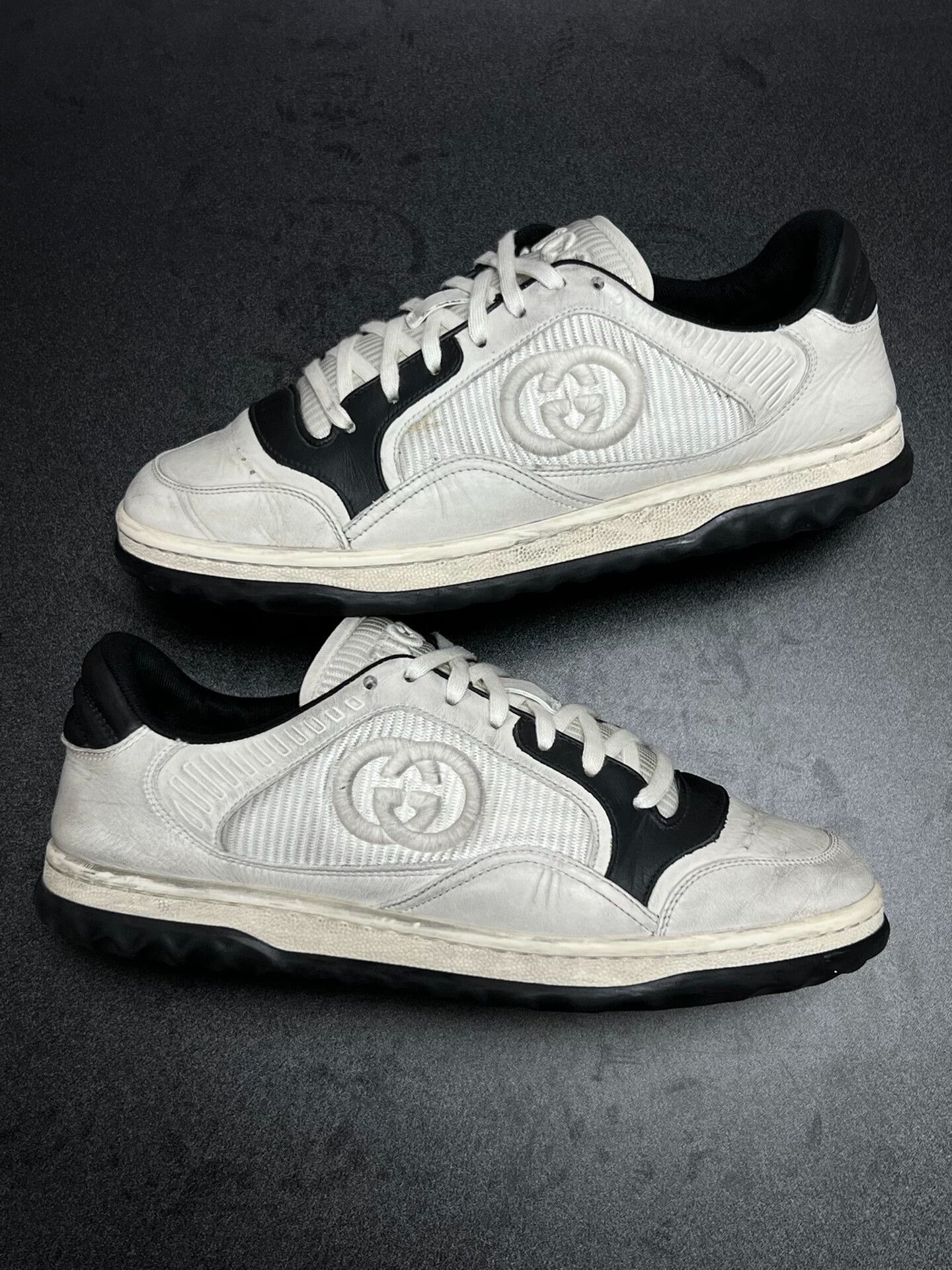 Gucci Gucci Distressed Black Lowtop Sneakers 6.5 Men Size US 6.5 / EU 39-40 - 5 Thumbnail