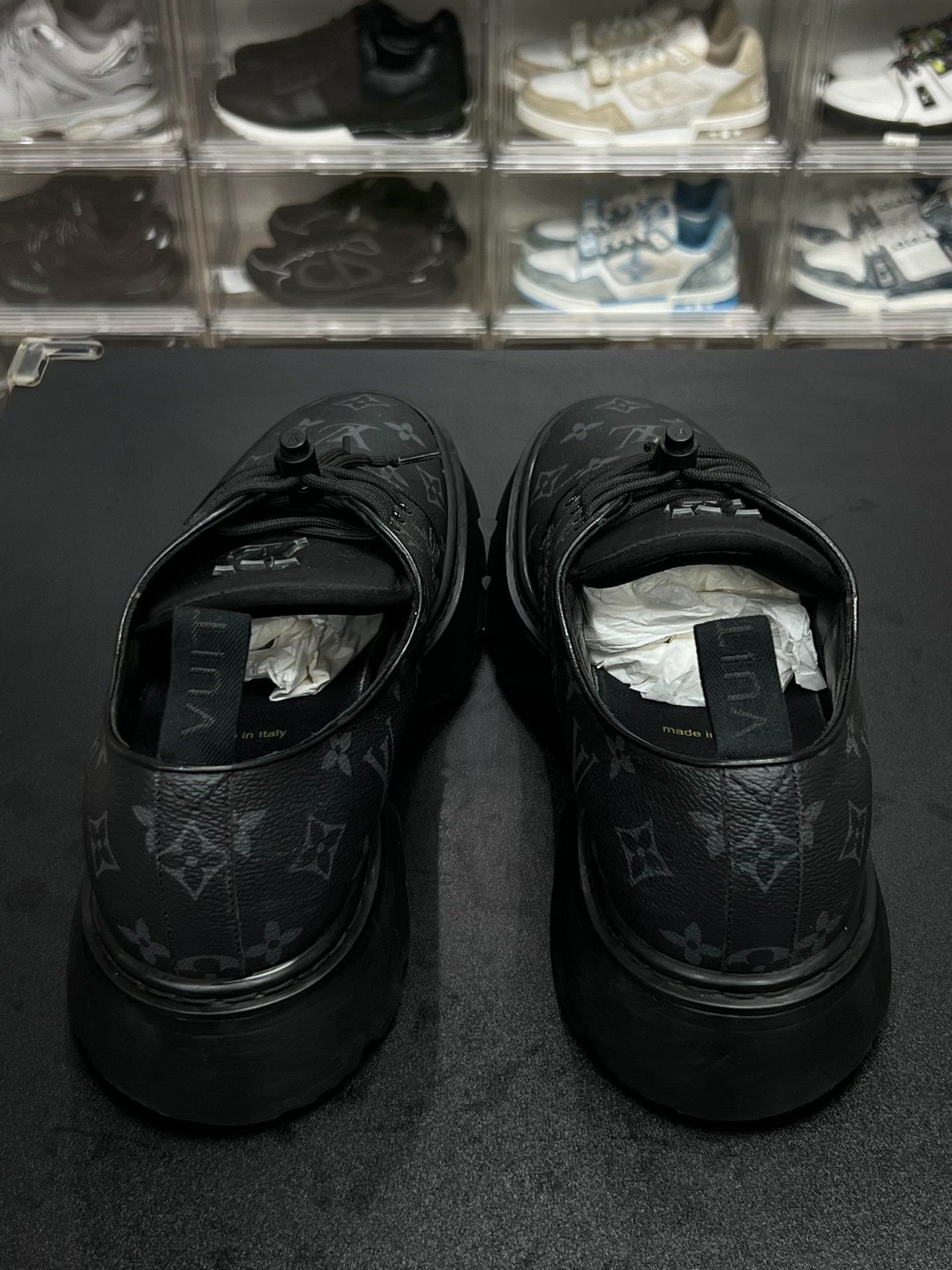 Louis Vuitton Louis Vuitton Black Leather Shoes 10 Men Size US 10 / EU 43 - 7 Thumbnail
