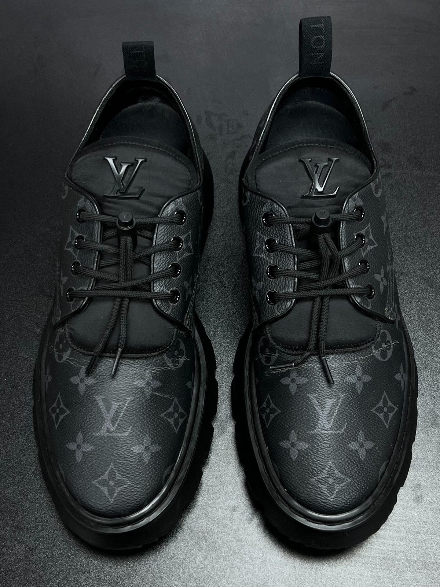 Louis Vuitton Louis Vuitton Black Leather Shoes 10 Men Size US 10 / EU 43 - 3 Thumbnail