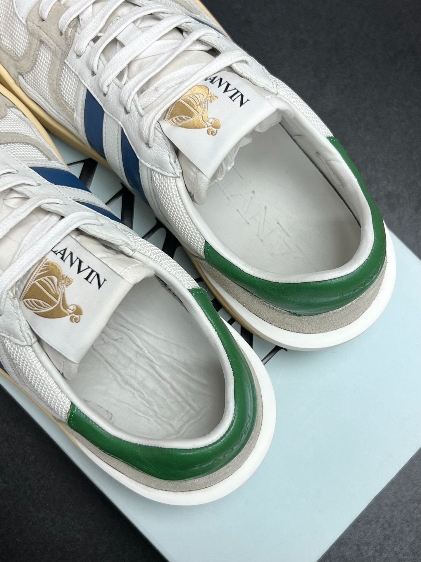 Lanvin Lanvin Blue Lowtop Sneakers 11 Men Size US 11 / EU 44 - 4 Thumbnail