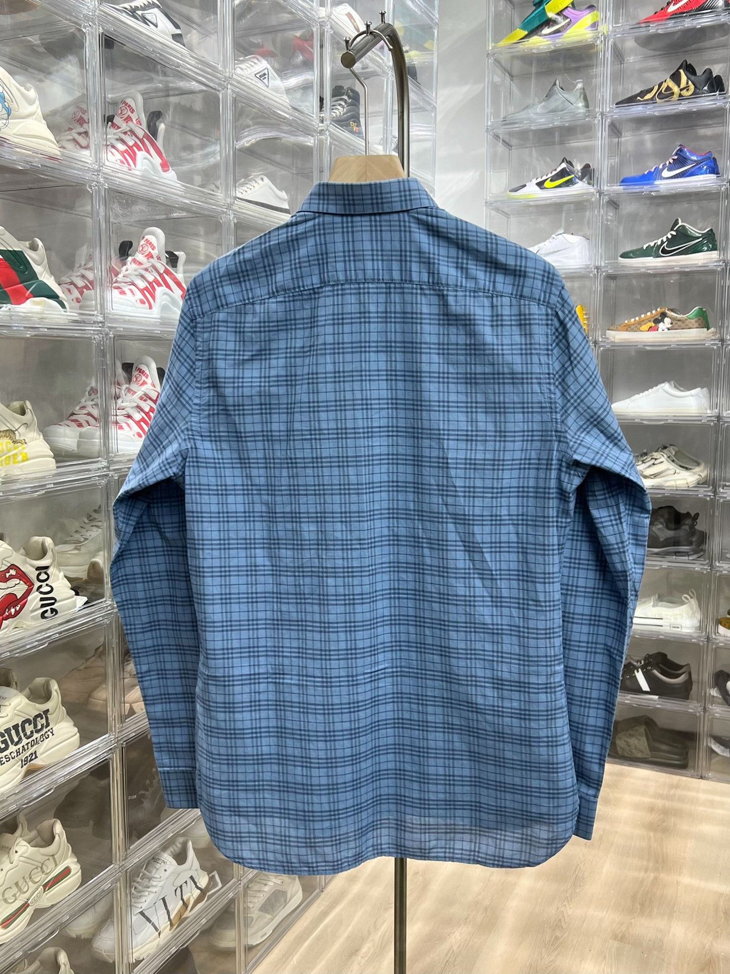 Burberry Burberry Plaid Blue Shirt m Men Size US M / EU 48-50 / 2 - 4 Thumbnail