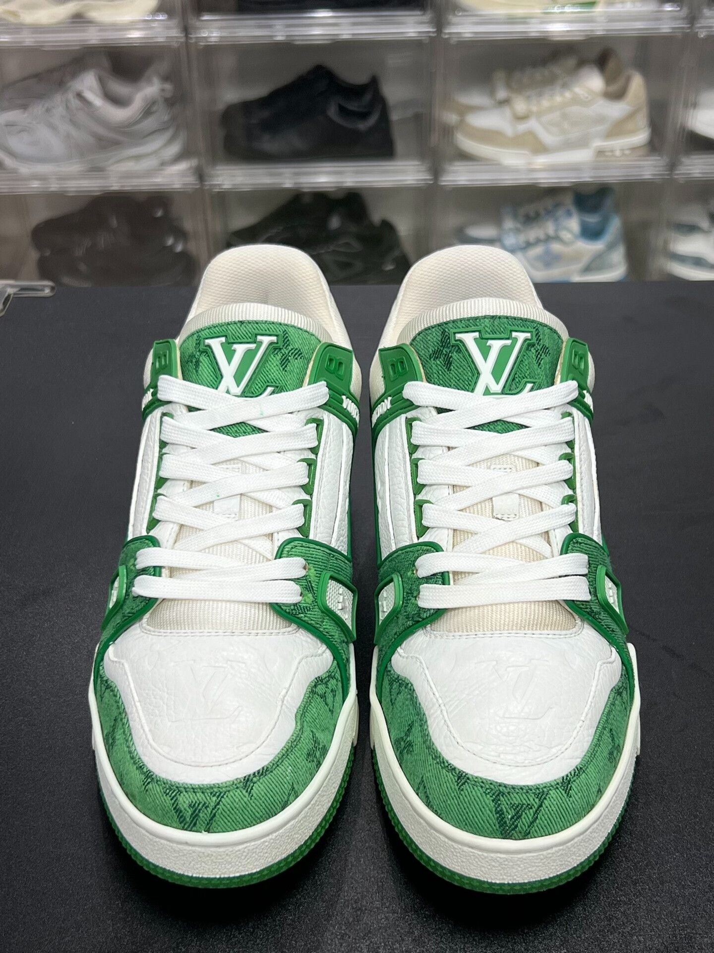Louis Vuitton Louis Vuitton Training Denim Green Lowtop Sneakers 5.5 Men Size US 5.5 / EU 38 - 2 Thumbnail