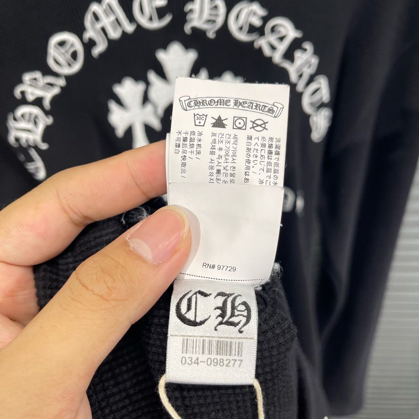Chrome Hearts Chrome Hearts Triple Cross Embroidered Long Sleeve L Size US L / EU 52-54 / 3 - 6 Thumbnail