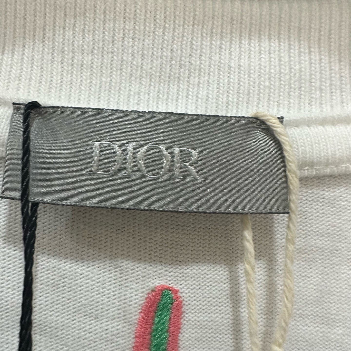 Dior Dior Embroidered Logo T-Shirt XL Size US XL / EU 56 / 4 - 4 Thumbnail
