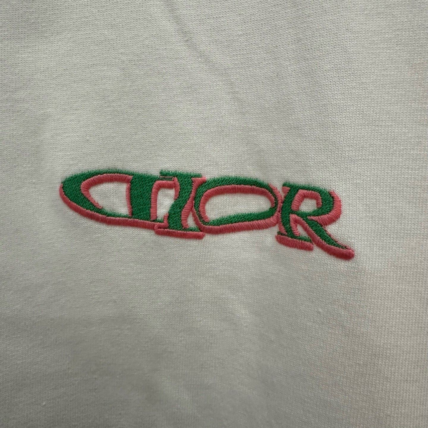 Dior Dior Embroidered Logo T-Shirt XL Size US XL / EU 56 / 4 - 5 Thumbnail