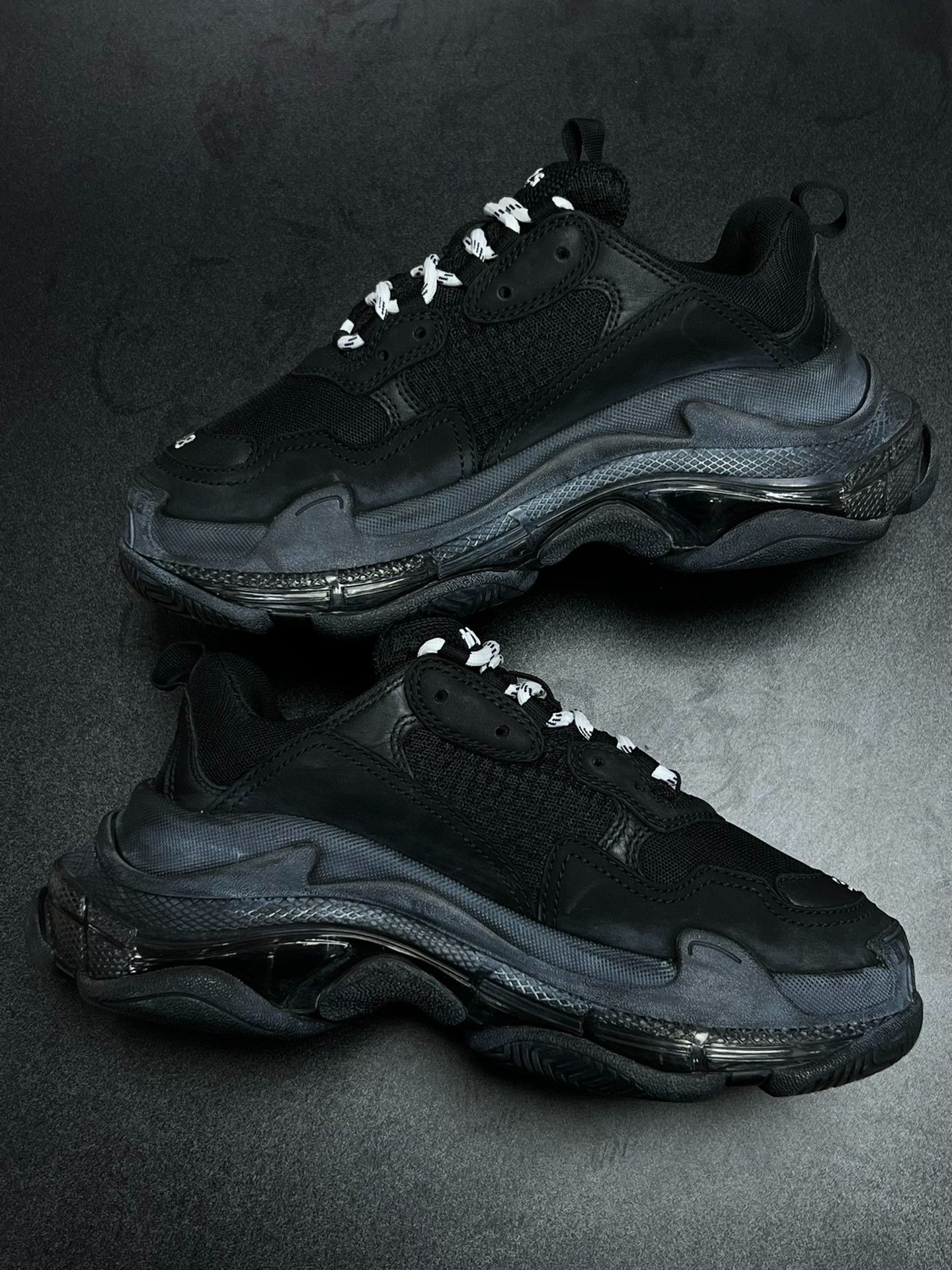 Balenciaga Balenciaga Black Lowtop Sneakers 5.5 Men Size US 5.5 / EU 38 - 6 Thumbnail