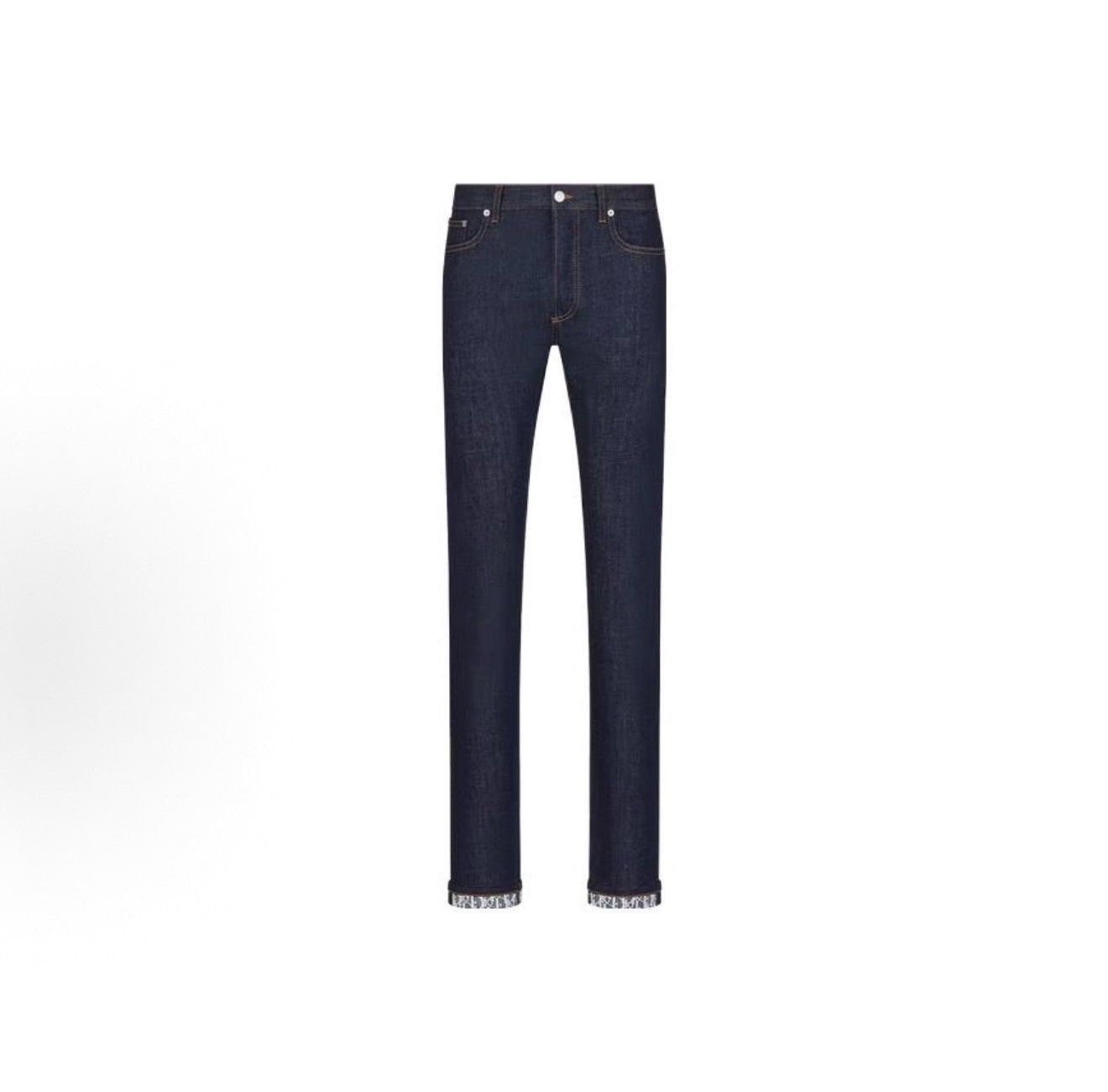 Dior Dior Oblique Cuffed Denim Jeans 30 Size US 30 / EU 46 - 2 Thumbnail