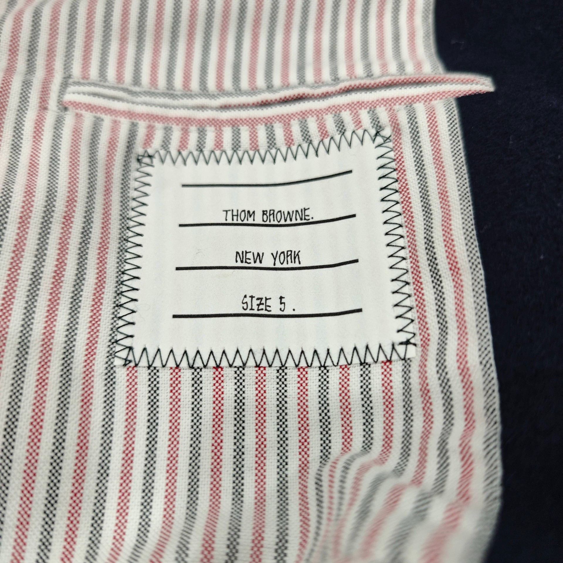 Thom Browne Thom Browne Wool Leather Varsity Jacket Size 5 Size US XXL / EU 58 / 5 - 5 Thumbnail