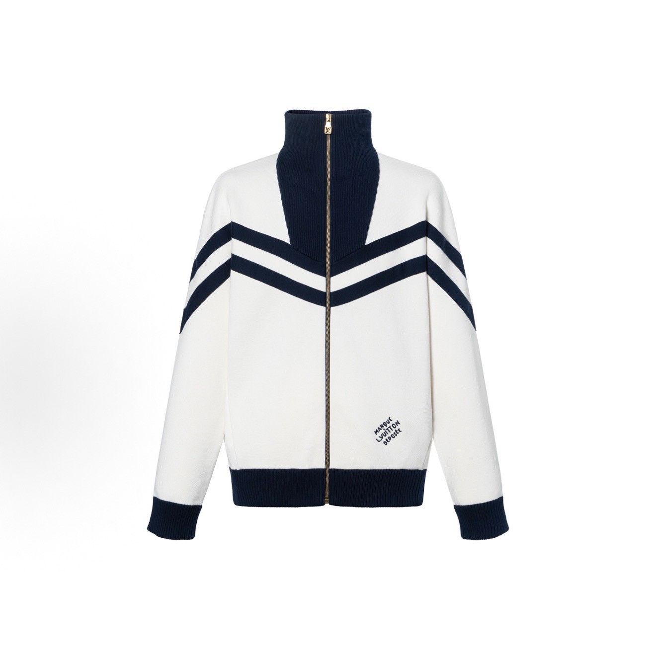 Louis Vuitton Louis Vuitton Striped Knit Zip Jacket Size L Size US L / EU 52-54 / 3 - 2 Thumbnail