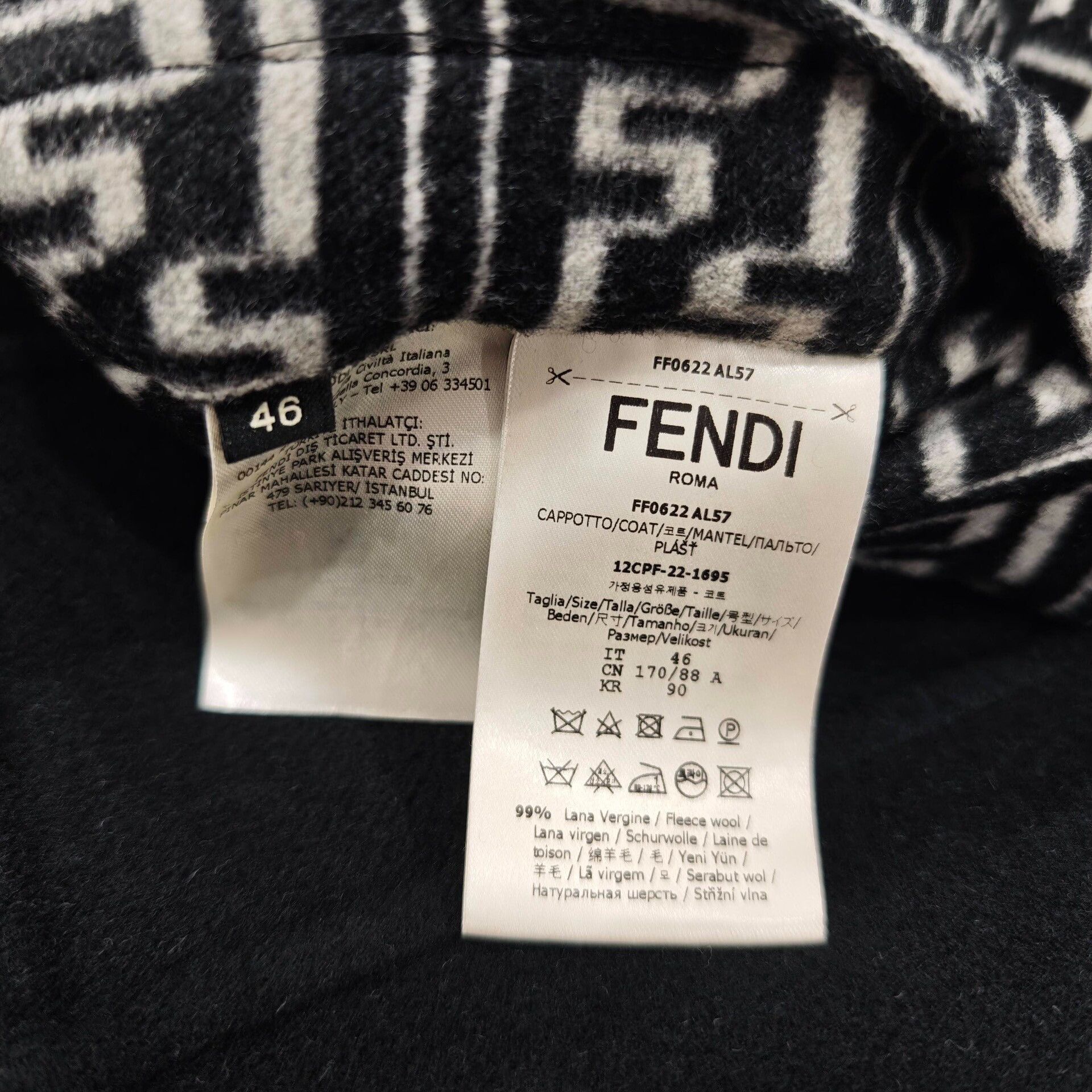 Fendi Fendi Double-Breasted Wool Coat IT 46 Size US S / EU 44-46 / 1 - 5 Thumbnail