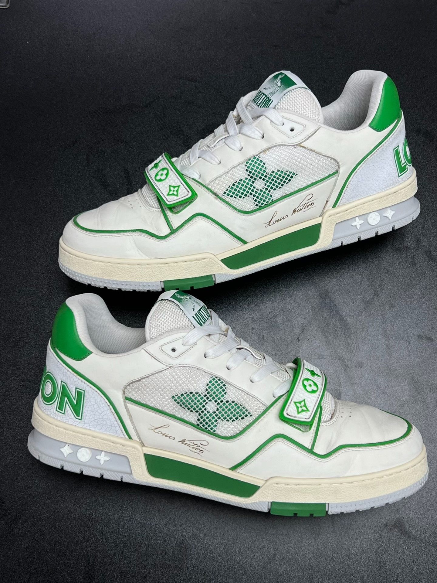 Louis Vuitton Louis Vuitton Training Green Lowtop Sneakers 10.5 Men Size US 10.5 / EU 43-44 - 5 Thumbnail