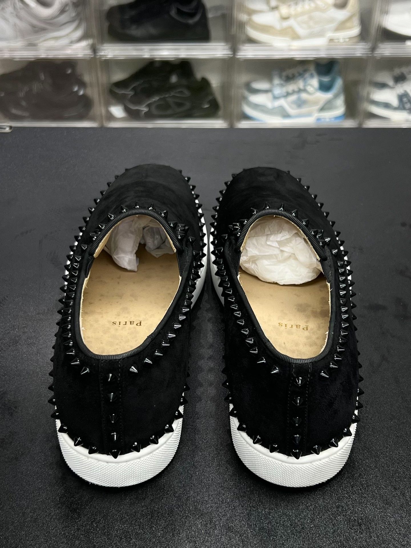 Christian Louboutin Christian Louboutin Black Lowtop Sneakers 9.5 Men Size US 9.5 / EU 42-43 - 6 Thumbnail