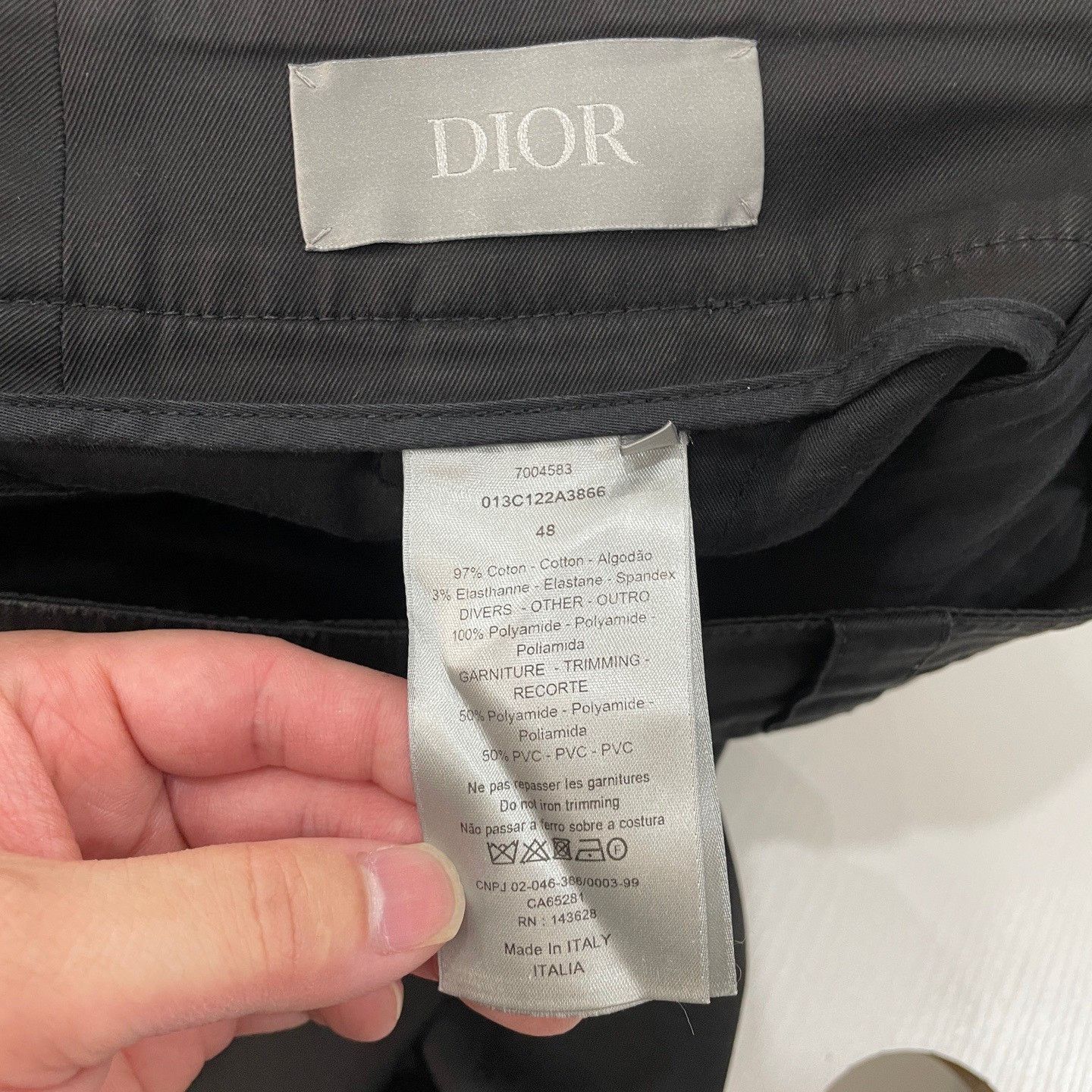 Dior Dior Black Cargo Casual Pants Size 32 Size US 32 / EU 48 - 4 Thumbnail