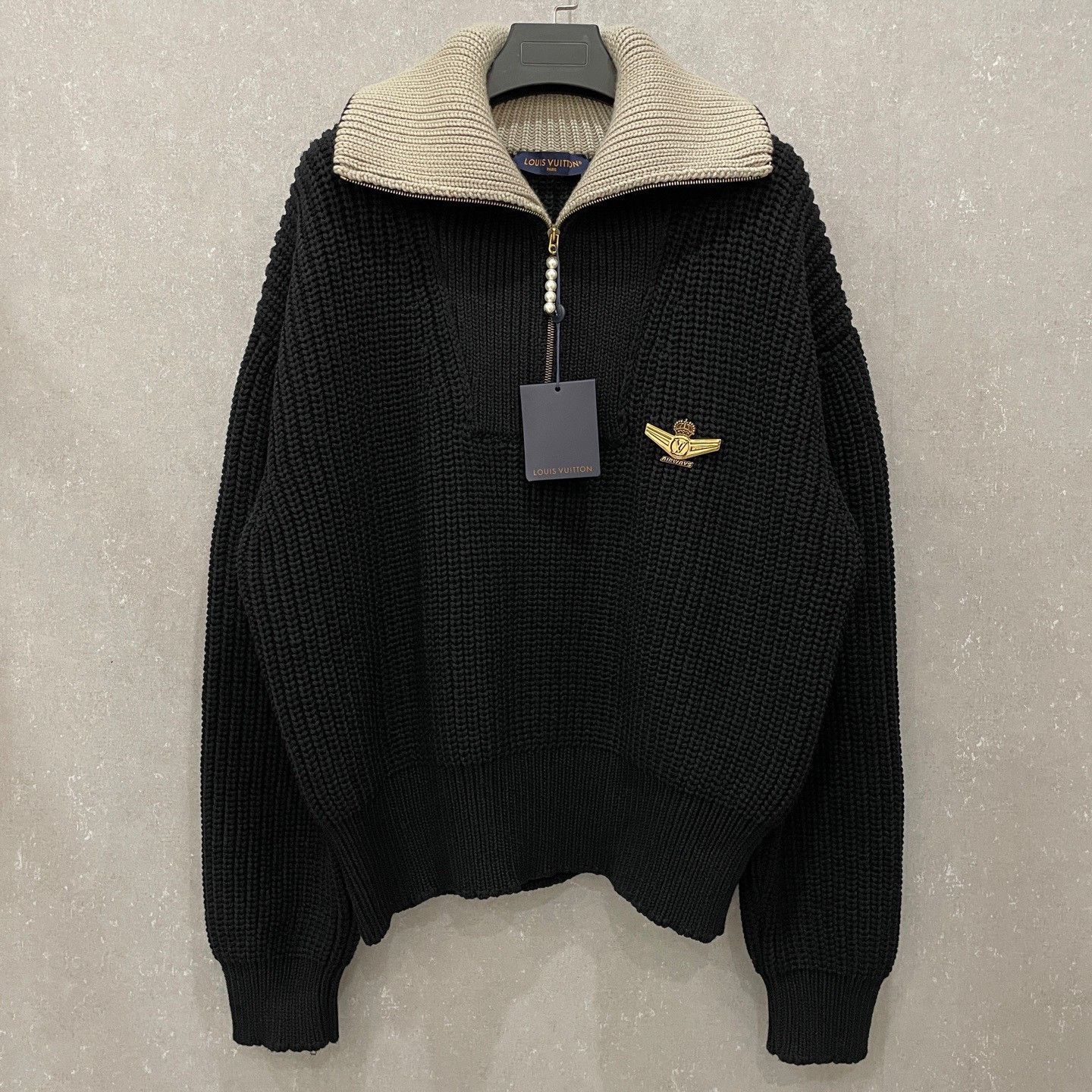 Louis Vuitton Louis Vuitton Half-Zip Wool Knit Sweater Size L Size US L / EU 52-54 / 3 - 4 Thumbnail