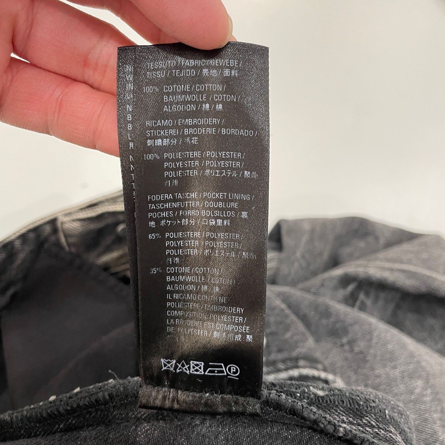 Balenciaga Balenciaga Washed Logo Waistband Jeans Size S Size US 30 / EU 46 - 6 Thumbnail