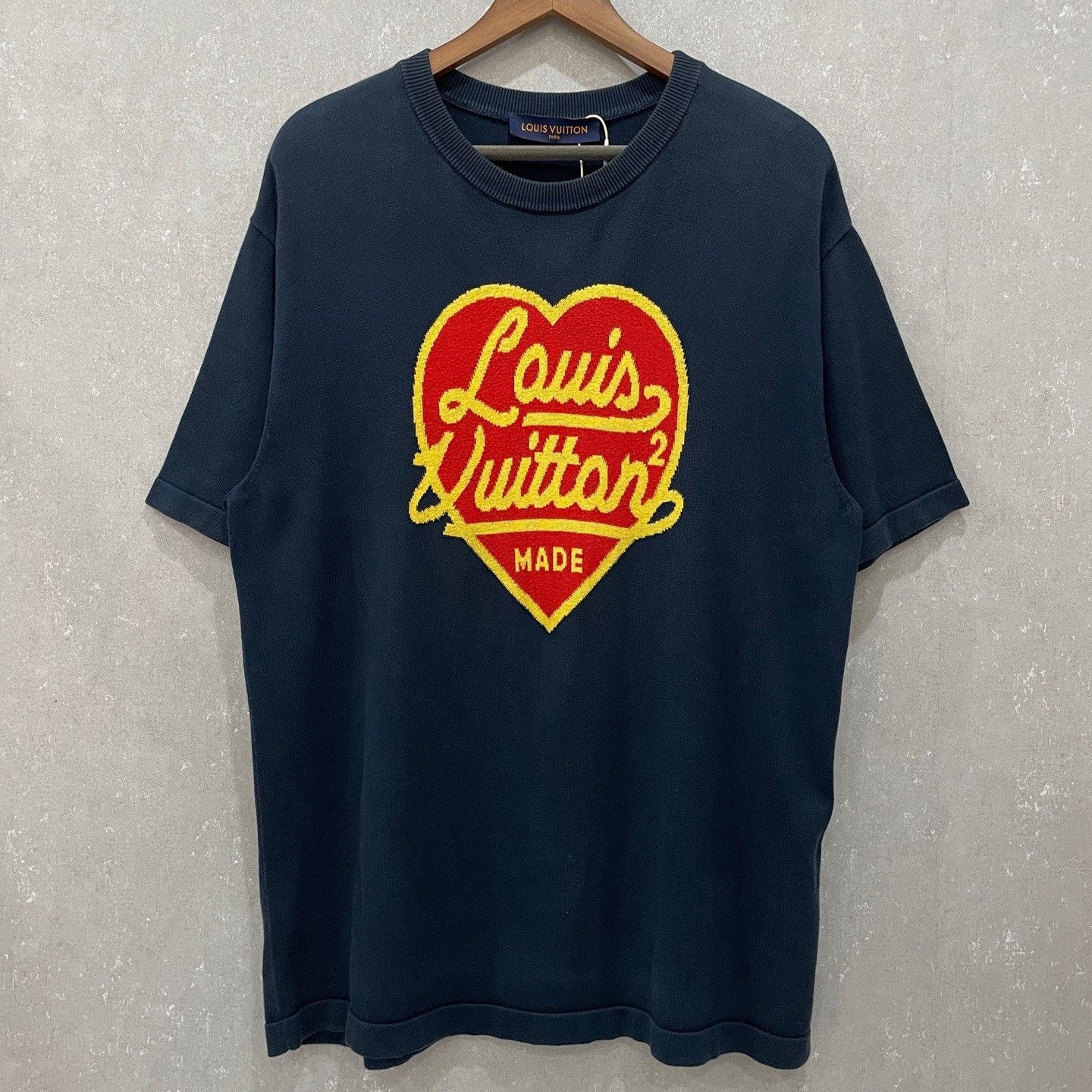 Louis Vuitton Louis Vuitton x Nigo Heart Logo Knit T-Shirt XL Size US XL / EU 56 / 4 - 2 Thumbnail