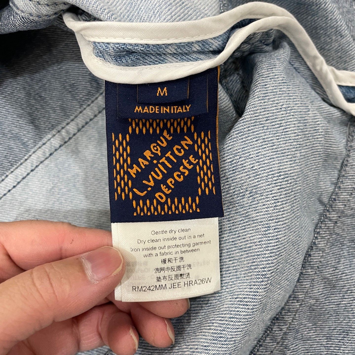 Louis Vuitton Louis Vuitton Monogram Denim Stripe Polo Size M Size US M / EU 48-50 / 2 - 5 Thumbnail
