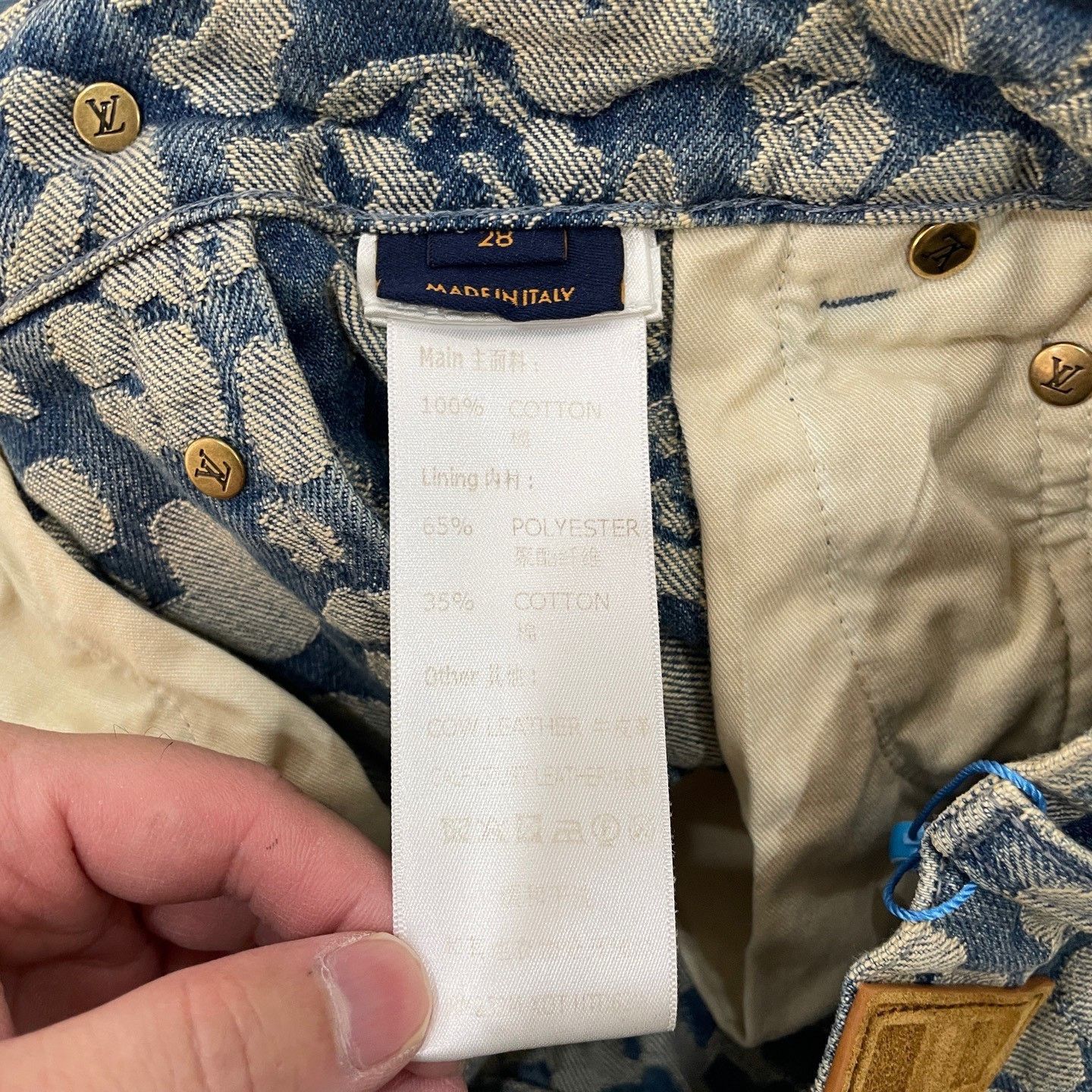 Louis Vuitton Louis Vuitton x Nigo Monogram Denim Jeans 28 Size US 28 / EU 44 - 5 Thumbnail