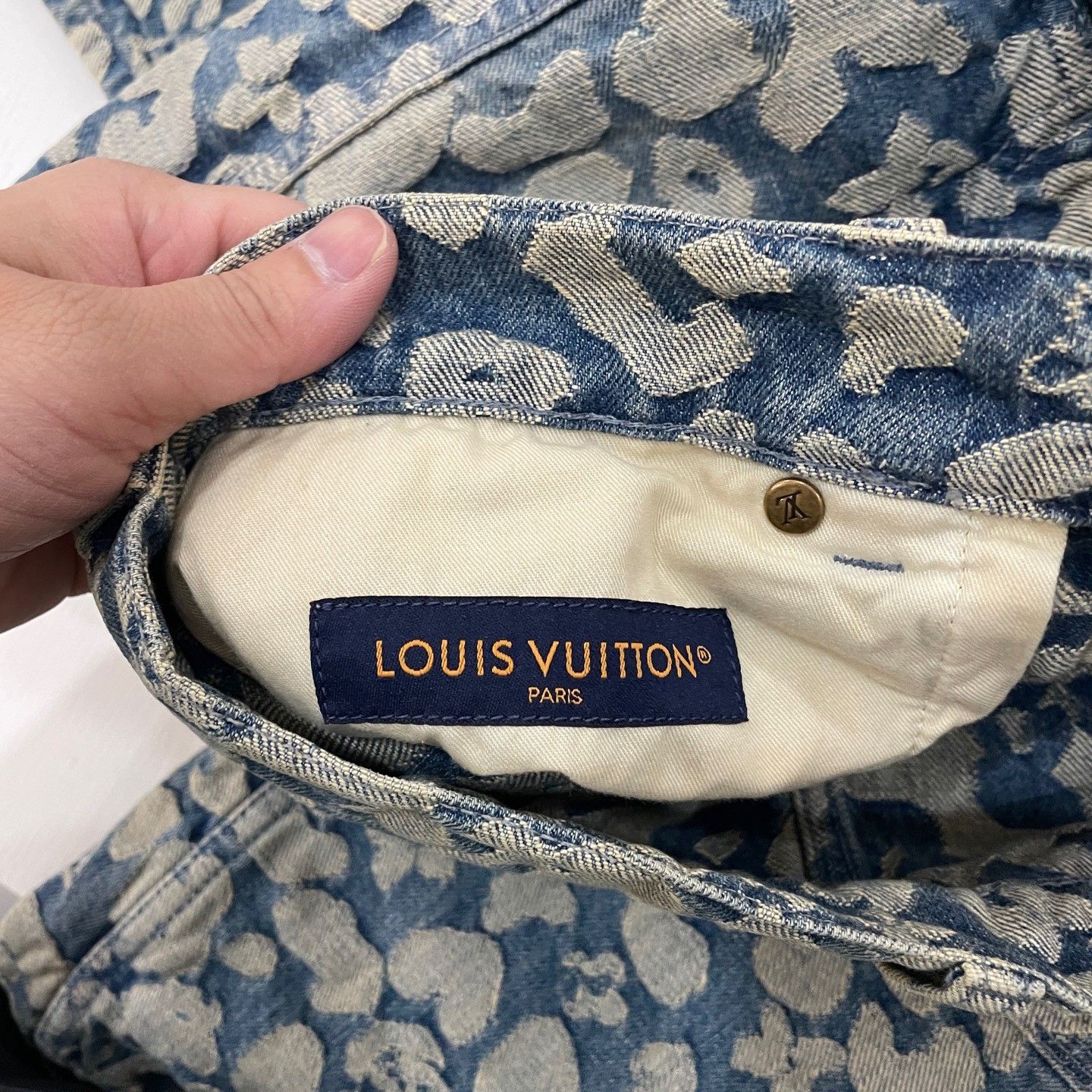Louis Vuitton Louis Vuitton x Nigo Monogram Denim Jeans 28 Size US 28 / EU 44 - 4 Thumbnail