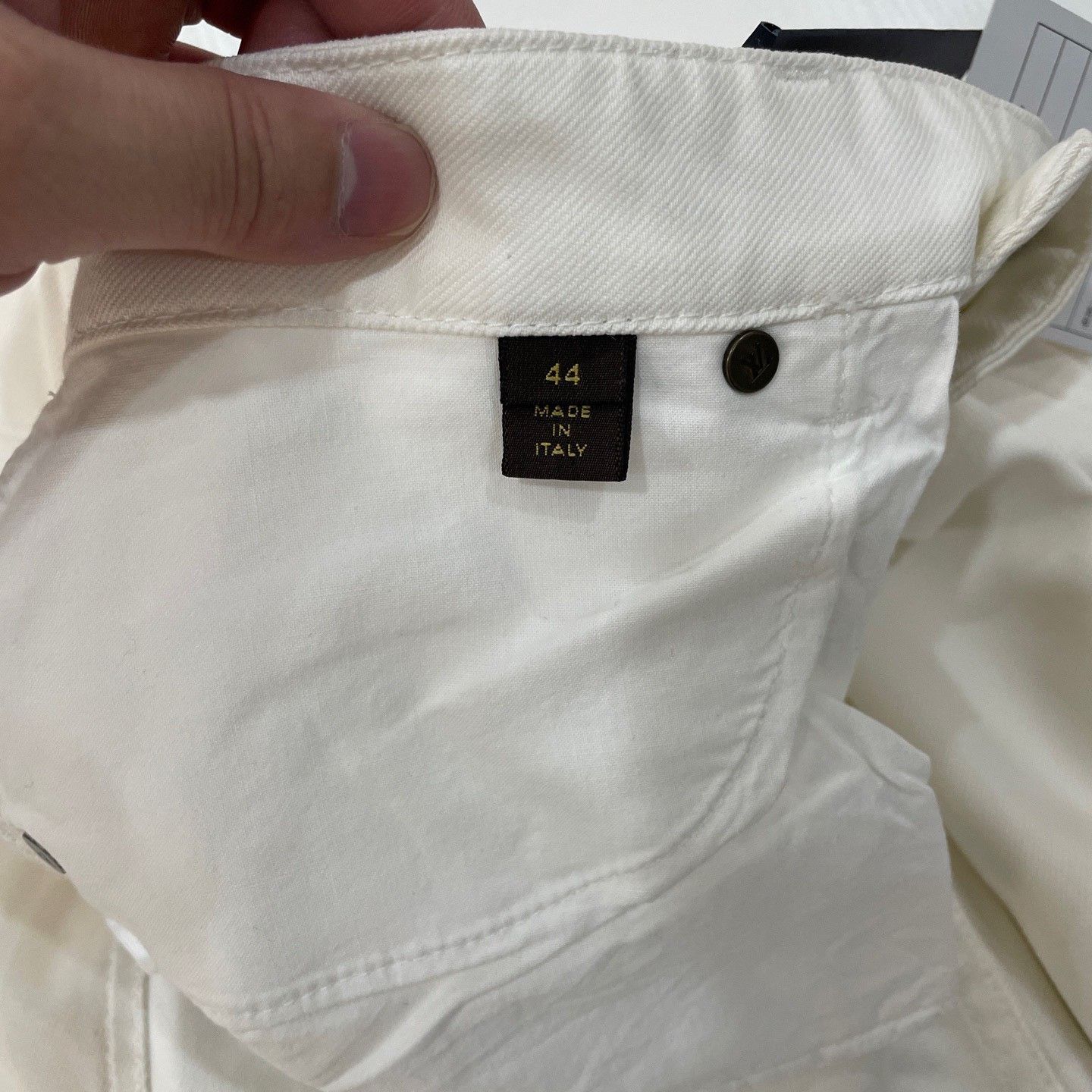 Louis Vuitton Louis Vuitton White Cotton Denim Jeans Size 28 Size US 28 / EU 44 - 5 Thumbnail