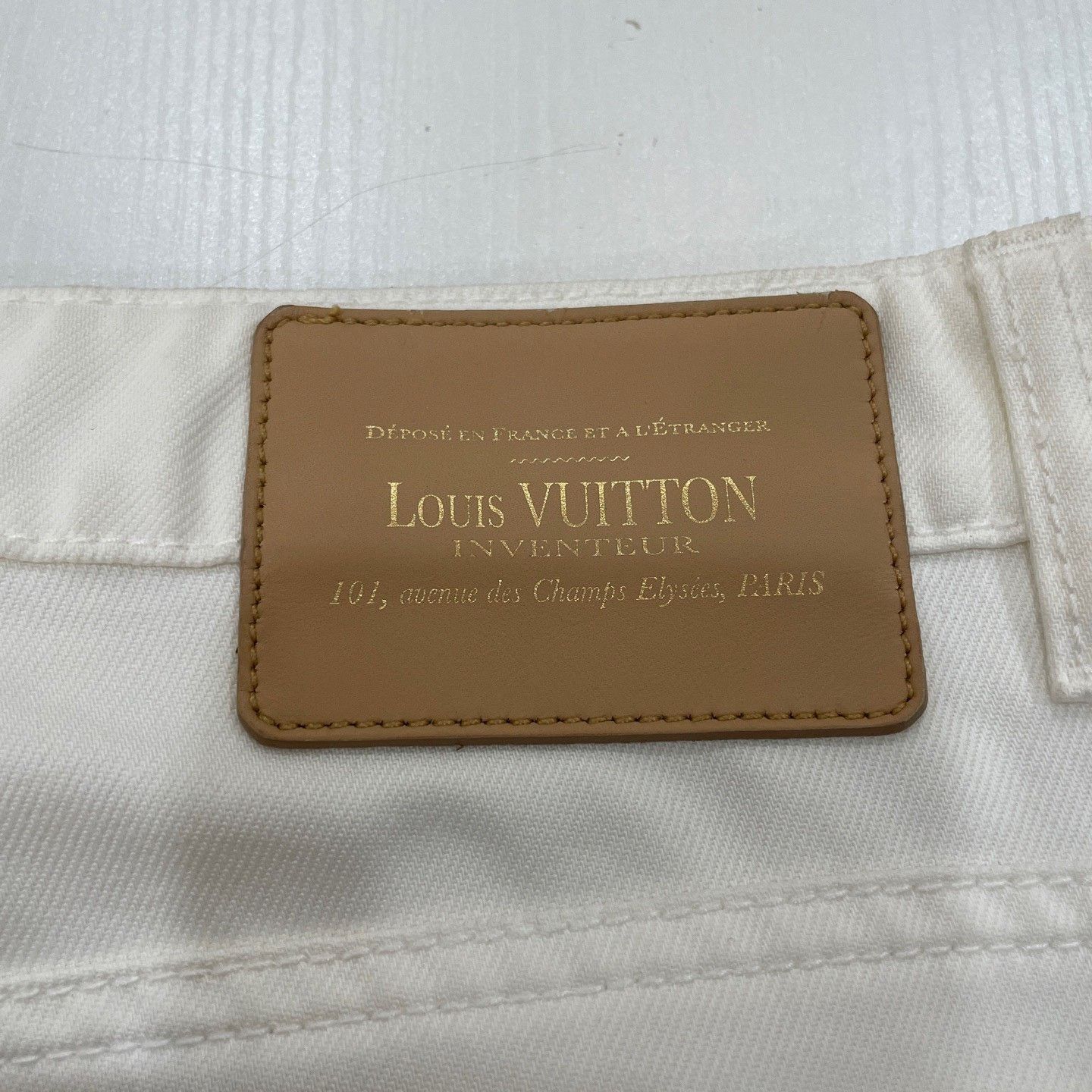 Louis Vuitton Louis Vuitton White Cotton Denim Jeans Size 28 Size US 28 / EU 44 - 4 Thumbnail