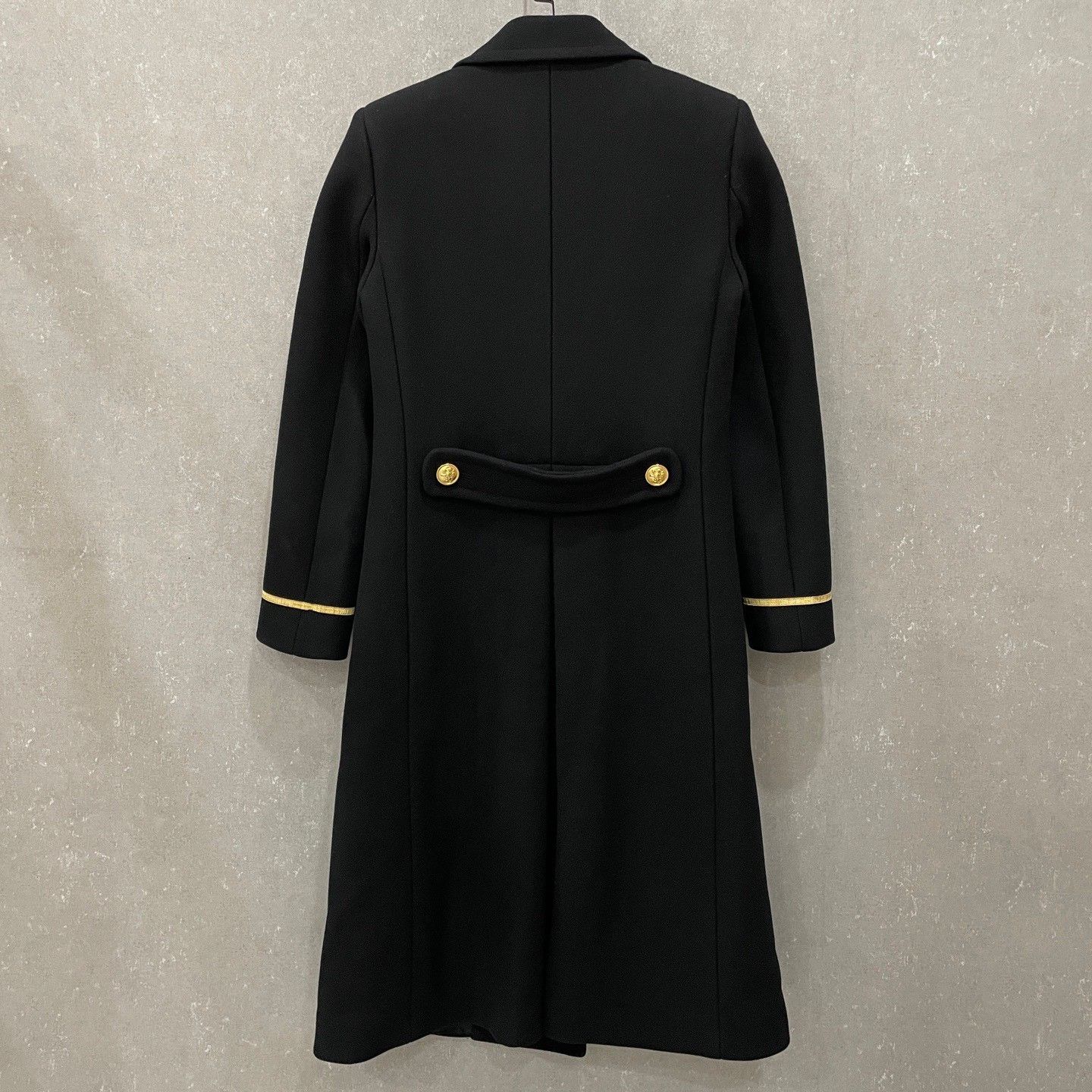 Saint Laurent Paris Saint Laurent Gold Button Wool Coat 36 Size XS / US 0-2 / IT 36-38 - 3 Thumbnail