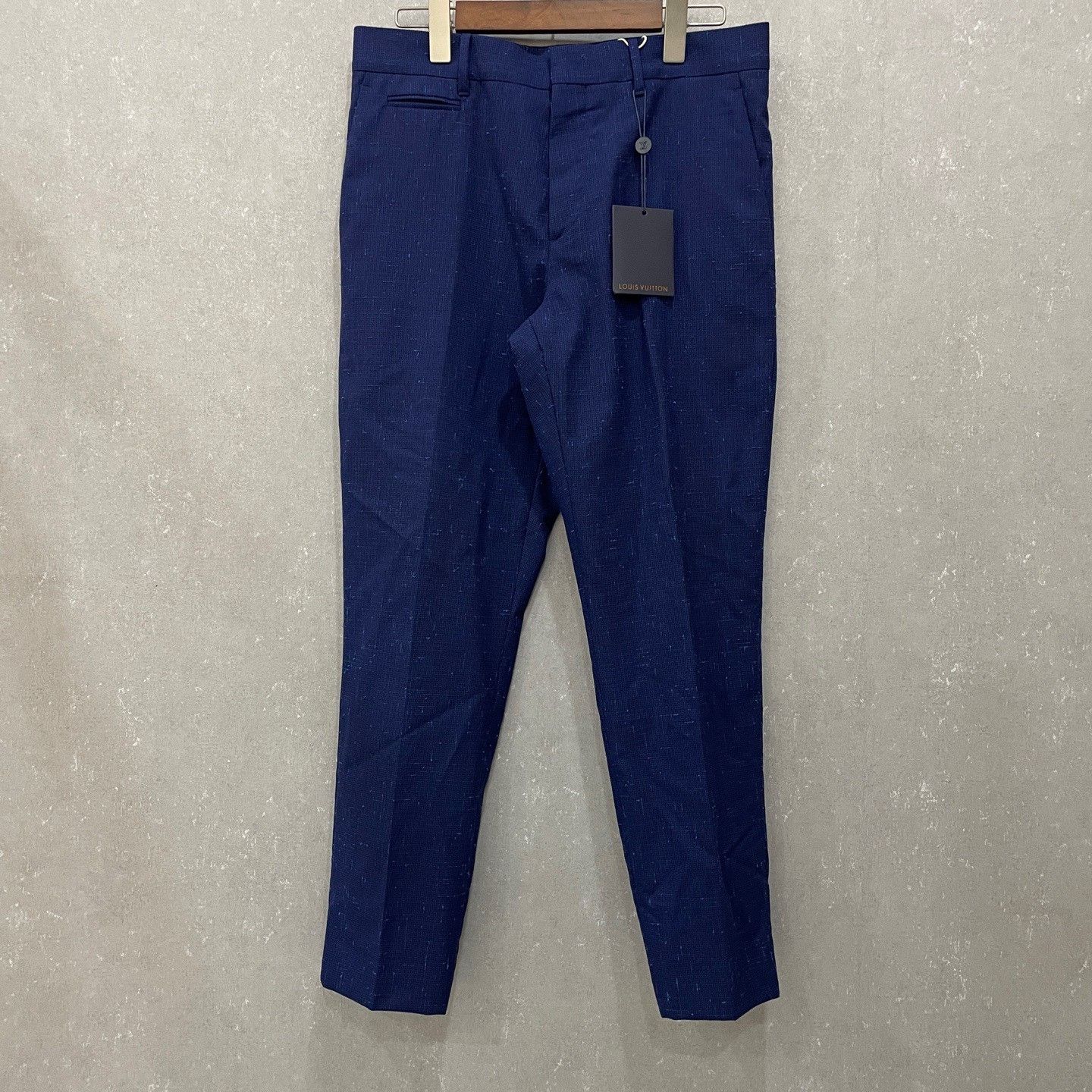 Louis Vuitton Louis Vuitton Wool Micro-Pattern Formal Trousers 38 Size 40R - 2 Thumbnail