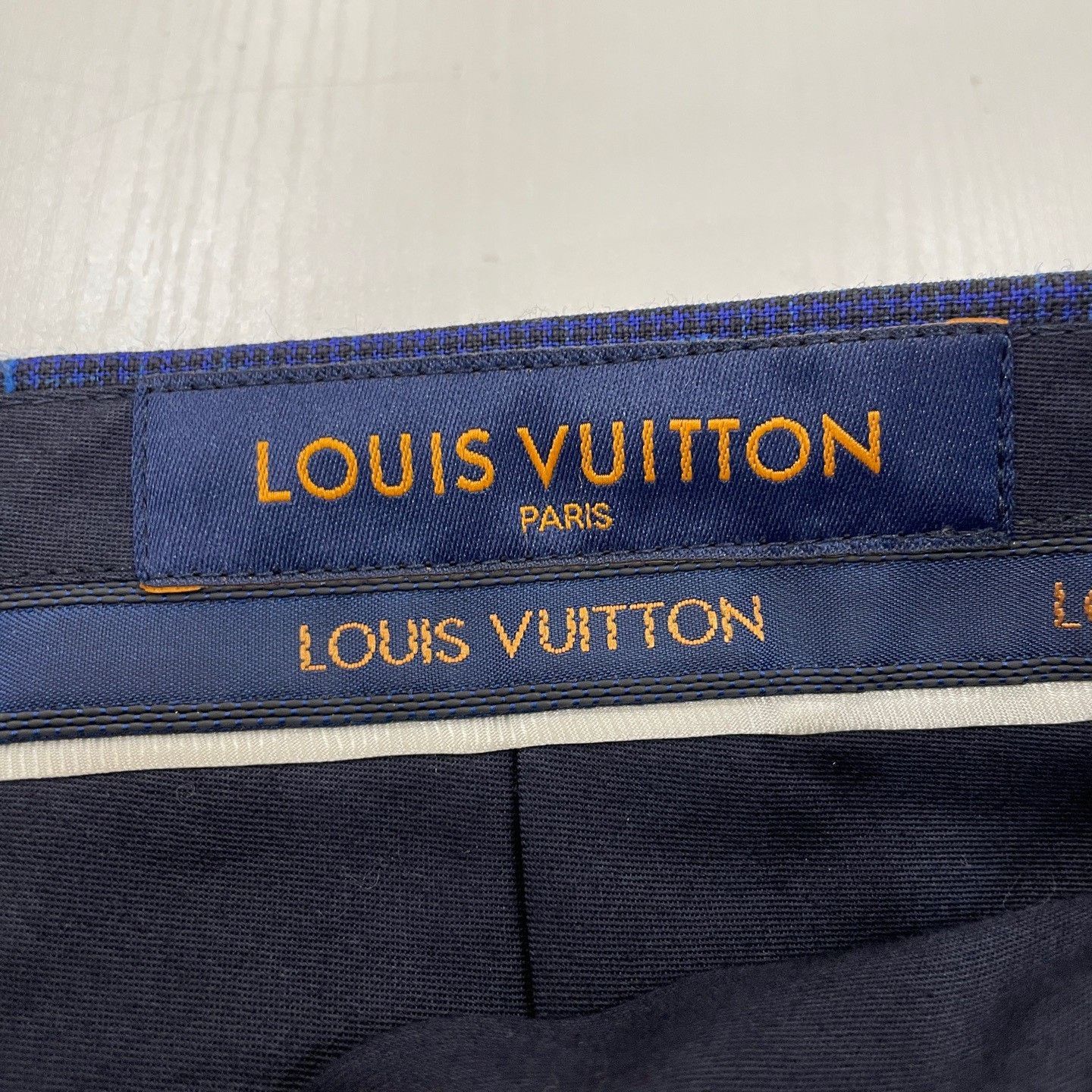 Louis Vuitton Louis Vuitton Wool Micro-Pattern Formal Trousers 38 Size 40R - 4 Thumbnail