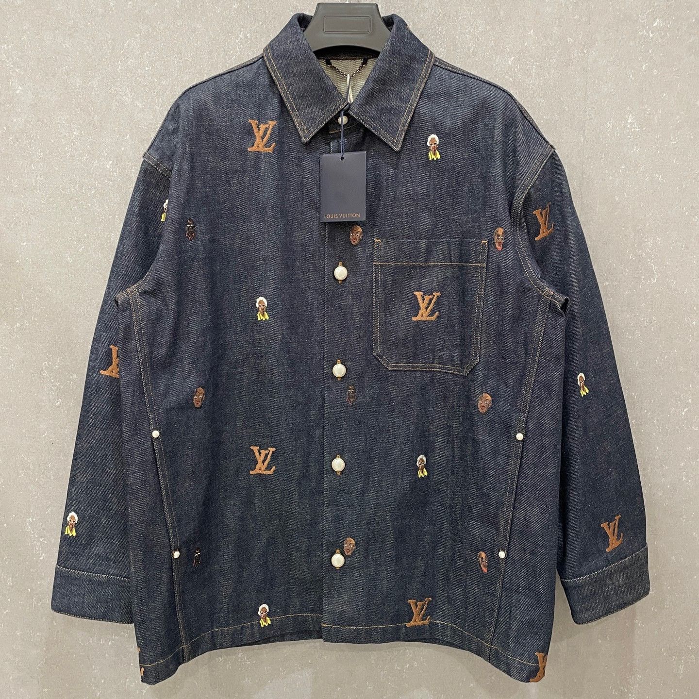 Louis Vuitton Louis Vuitton Pharrell Embroidered Denim Jacket 46 Size US S / EU 44-46 / 1 - 3 Thumbnail