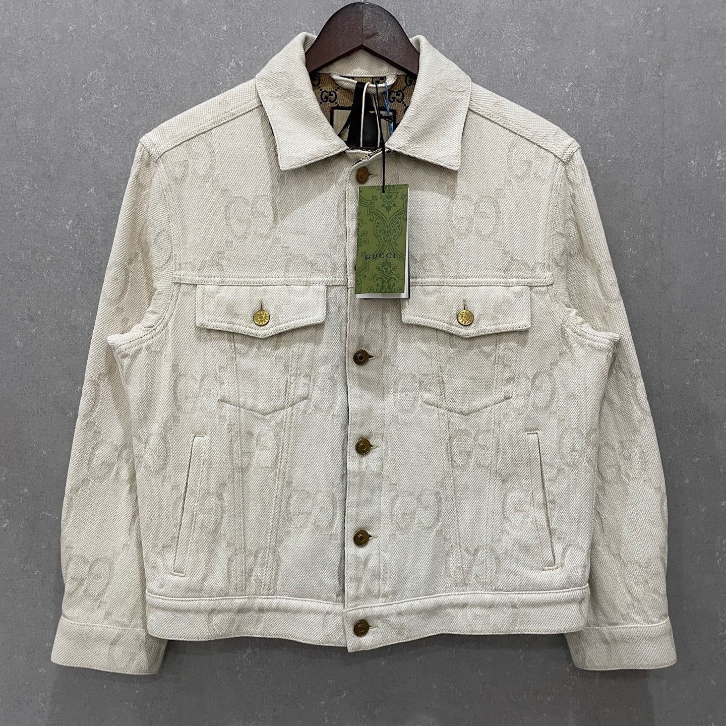 Gucci Gucci Jumbo GG Monogram Denim Jacket 44 Size US S / EU 44-46 / 1 - 2 Thumbnail