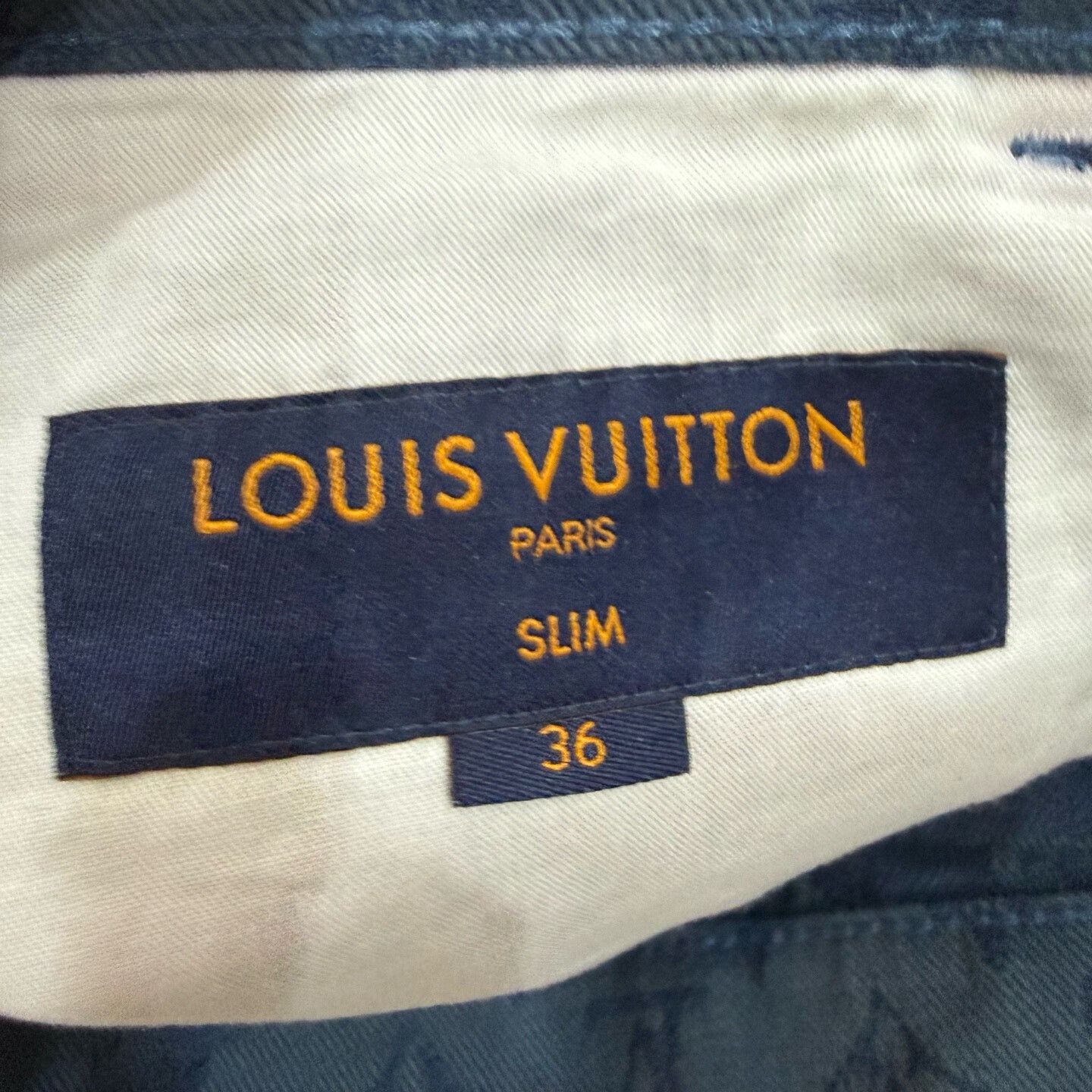 Louis Vuitton Louis Vuitton Monogram Jacquard Denim Jeans 36 Size US 36 / EU 52 - 4 Thumbnail
