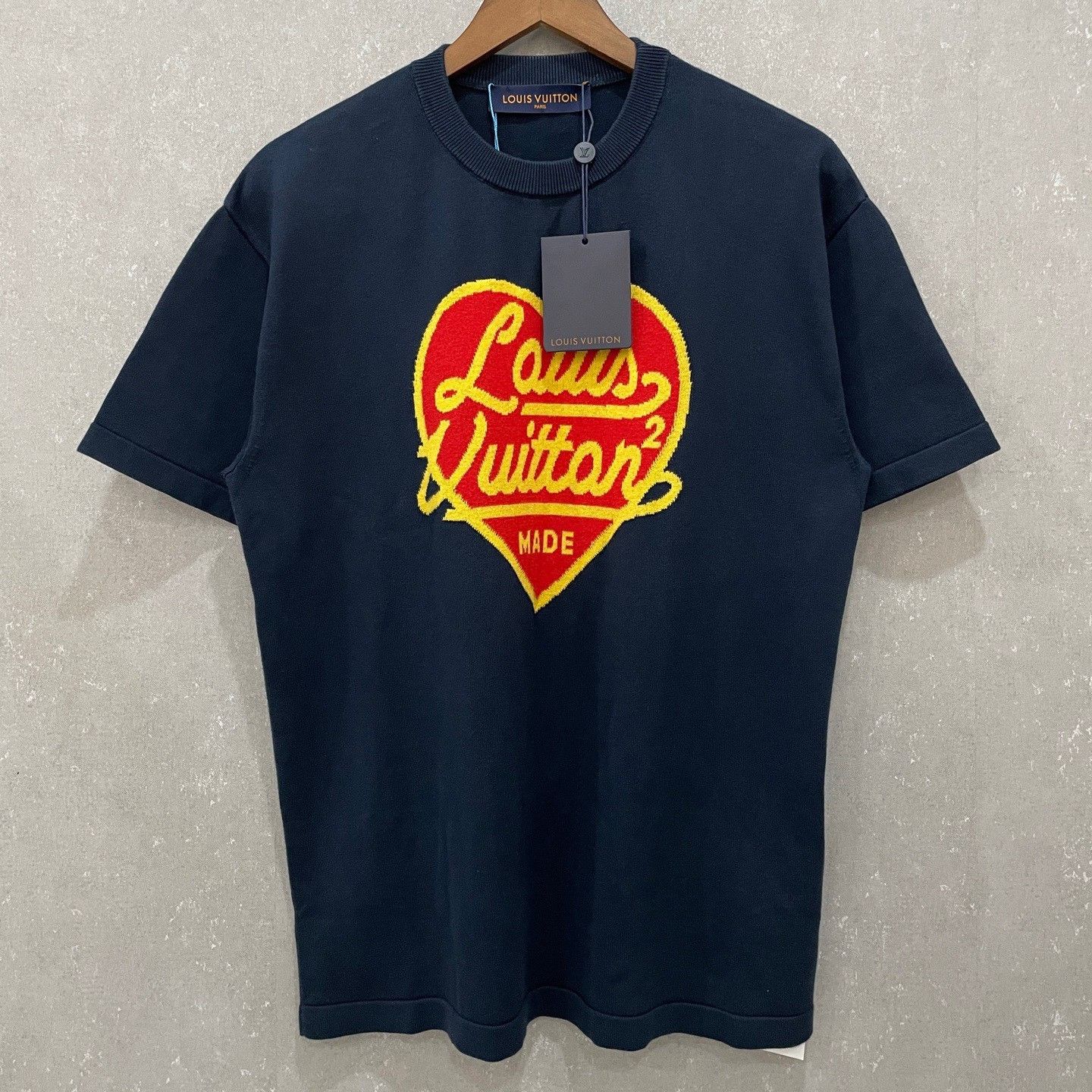 Louis Vuitton Louis Vuitton x Nigo Heart Logo Knit T-Shirt M Size US M / EU 48-50 / 2 - 2 Thumbnail