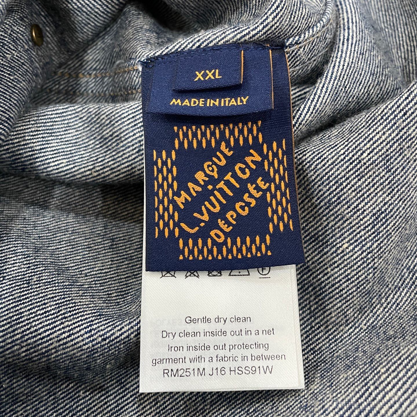 Louis Vuitton Louis Vuitton Washed Denim Logo Shirt XXL Size US XXL / EU 58 / 5 - 5 Thumbnail