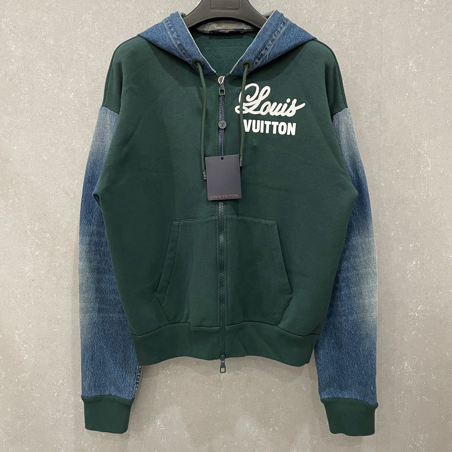 Louis Vuitton Louis Vuitton Denim Mix Zip Hoodie S Size US S / EU 44-46 / 1 - 2 Thumbnail