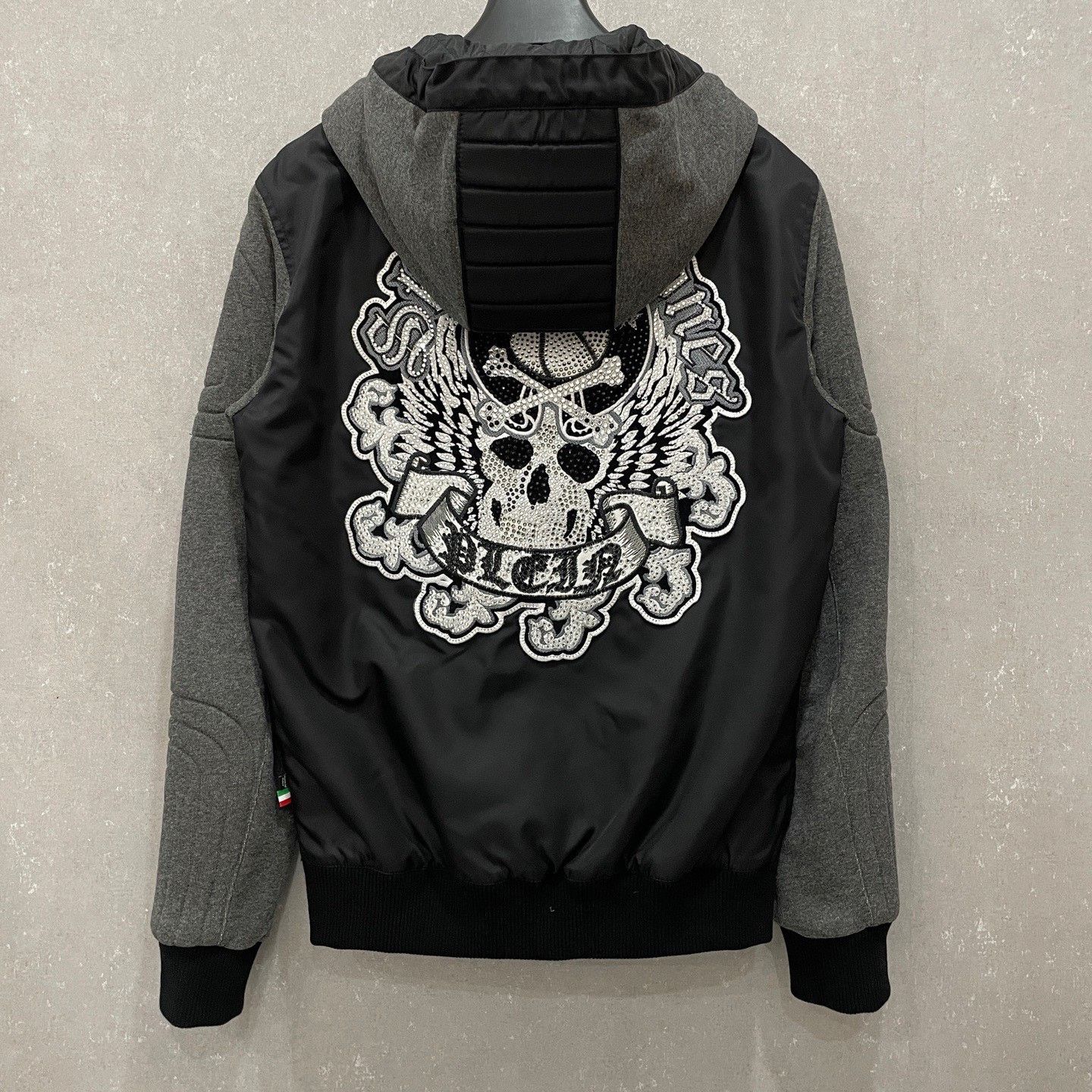 Philipp Plein Philipp Plein Embroidered Skull Hooded Jacket L Size US L / EU 52-54 / 3 - 7 Thumbnail