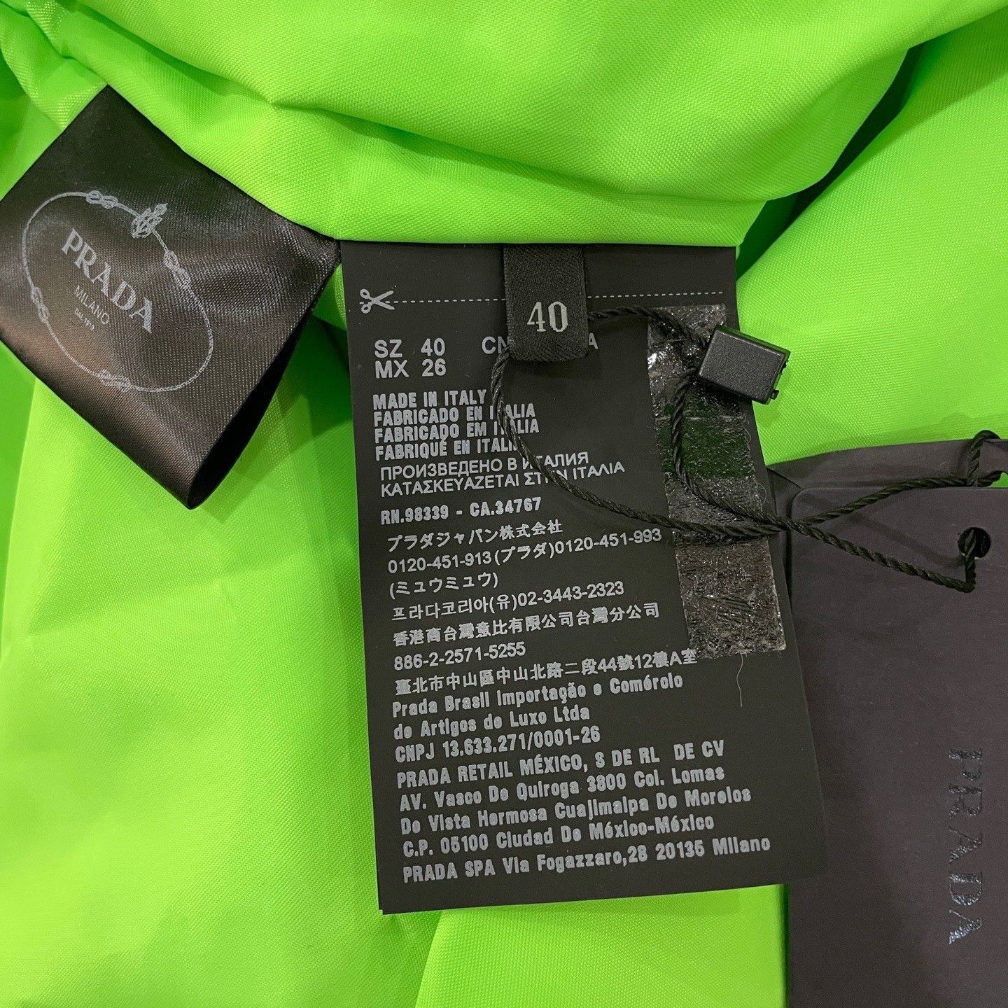 Prada Prada Tweed Neon Accent Padded Coat 40 Size S / US 4 / IT 40 - 5 Thumbnail