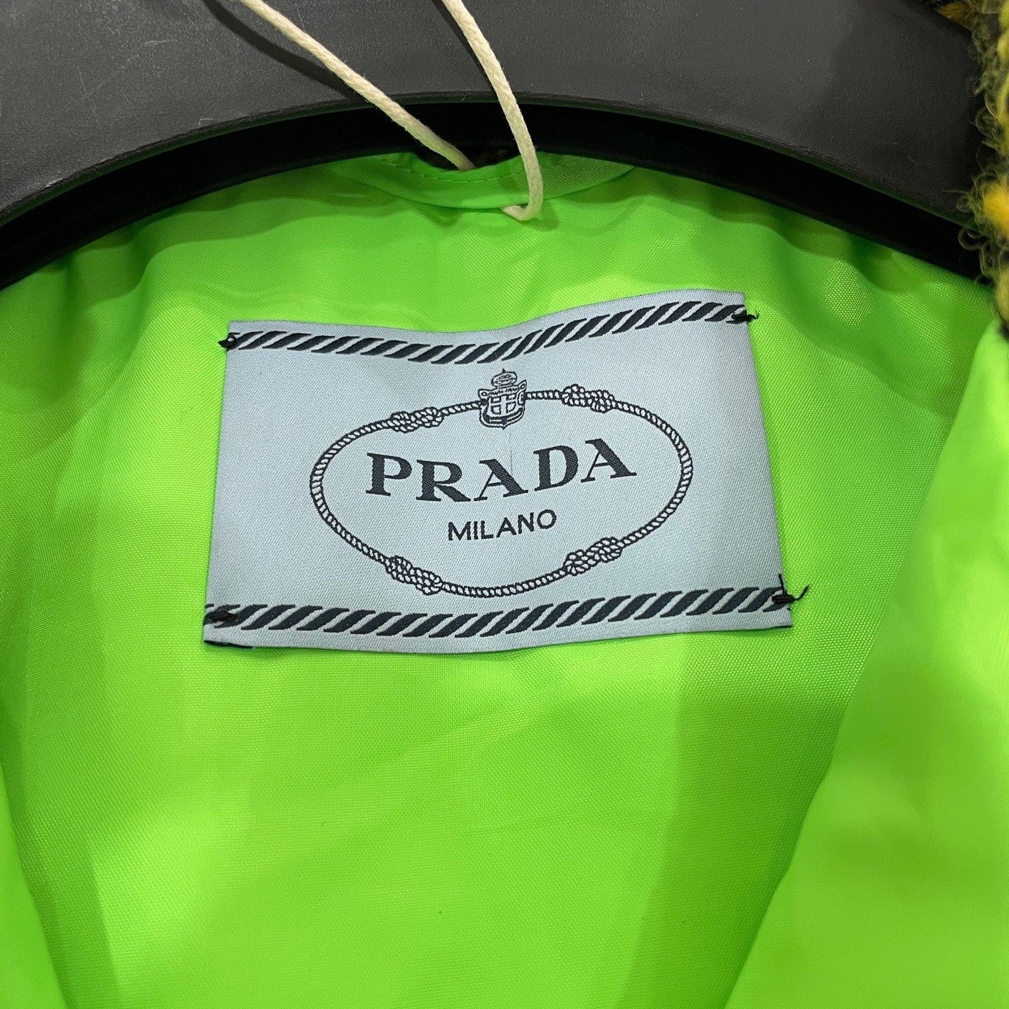 Prada Prada Tweed Neon Accent Padded Coat 40 Size S / US 4 / IT 40 - 4 Thumbnail
