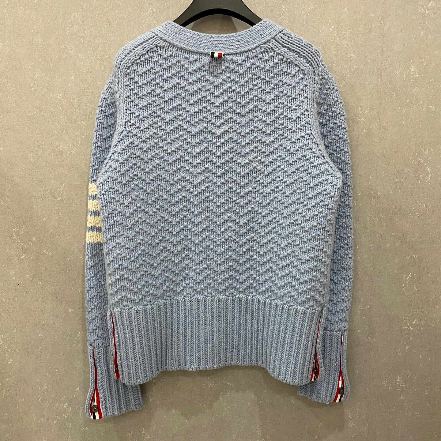 Thom Browne Thom Browne Sky Blue Wool Cardigan Size 40 Size US XXS / EU 40 - 3 Thumbnail