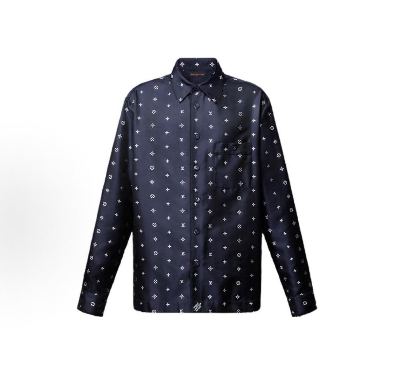 Louis Vuitton Louis Vuitton Monogram Jacquard Silk Shirt Size S Size US S / EU 44-46 / 1 - 2 Thumbnail