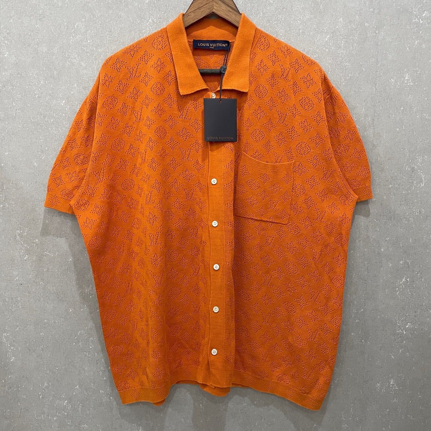 Louis Vuitton Louis Vuitton Monogram Knitted Shirt Orange L Size US L / EU 52-54 / 3 - 2 Thumbnail