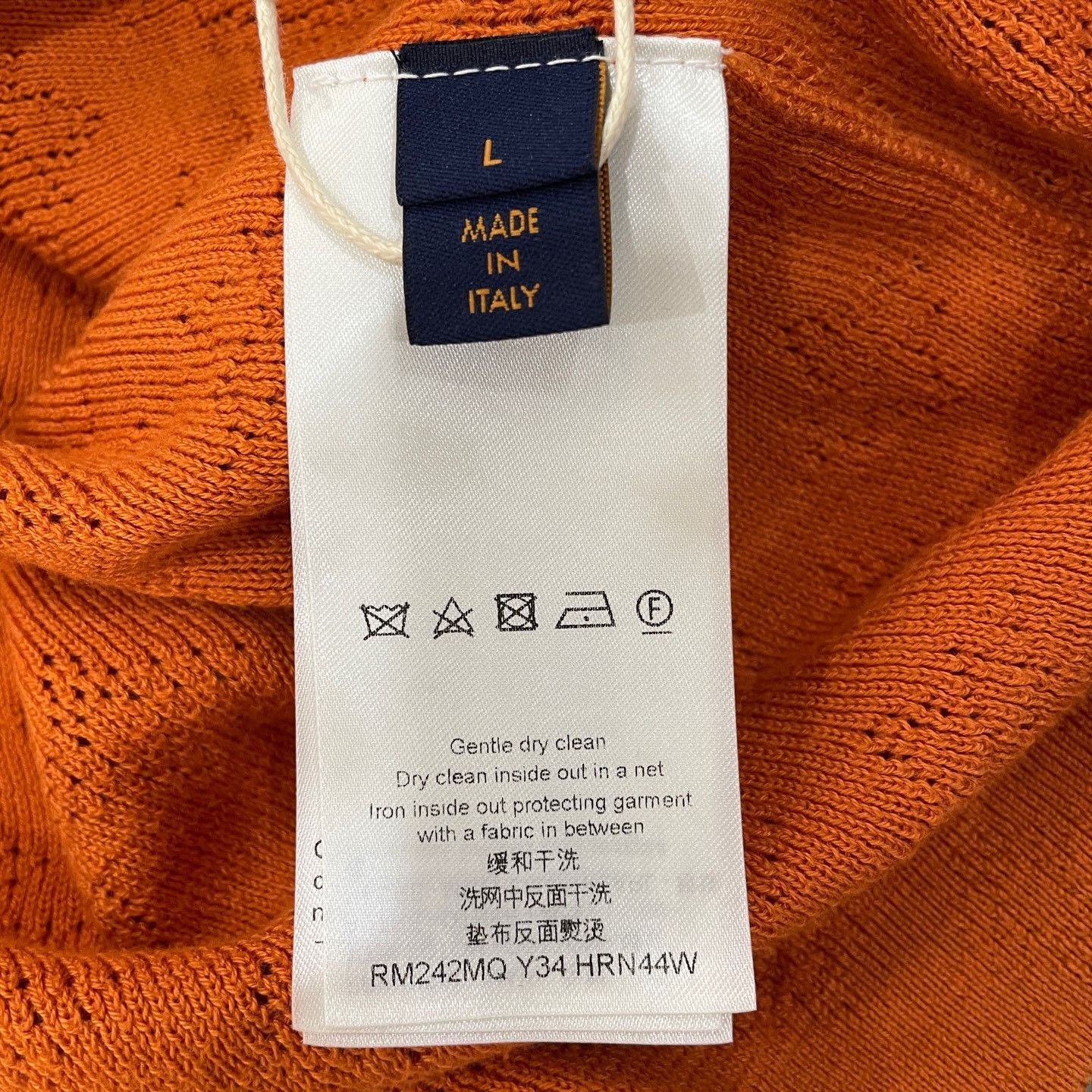 Louis Vuitton Louis Vuitton Monogram Knitted Shirt Orange L Size US L / EU 52-54 / 3 - 5 Thumbnail
