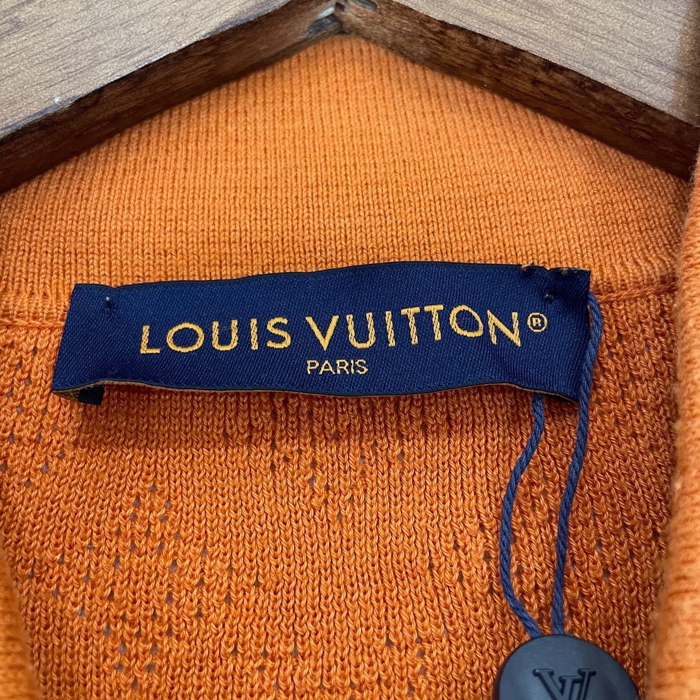 Louis Vuitton Louis Vuitton Monogram Knitted Shirt Orange L Size US L / EU 52-54 / 3 - 4 Thumbnail